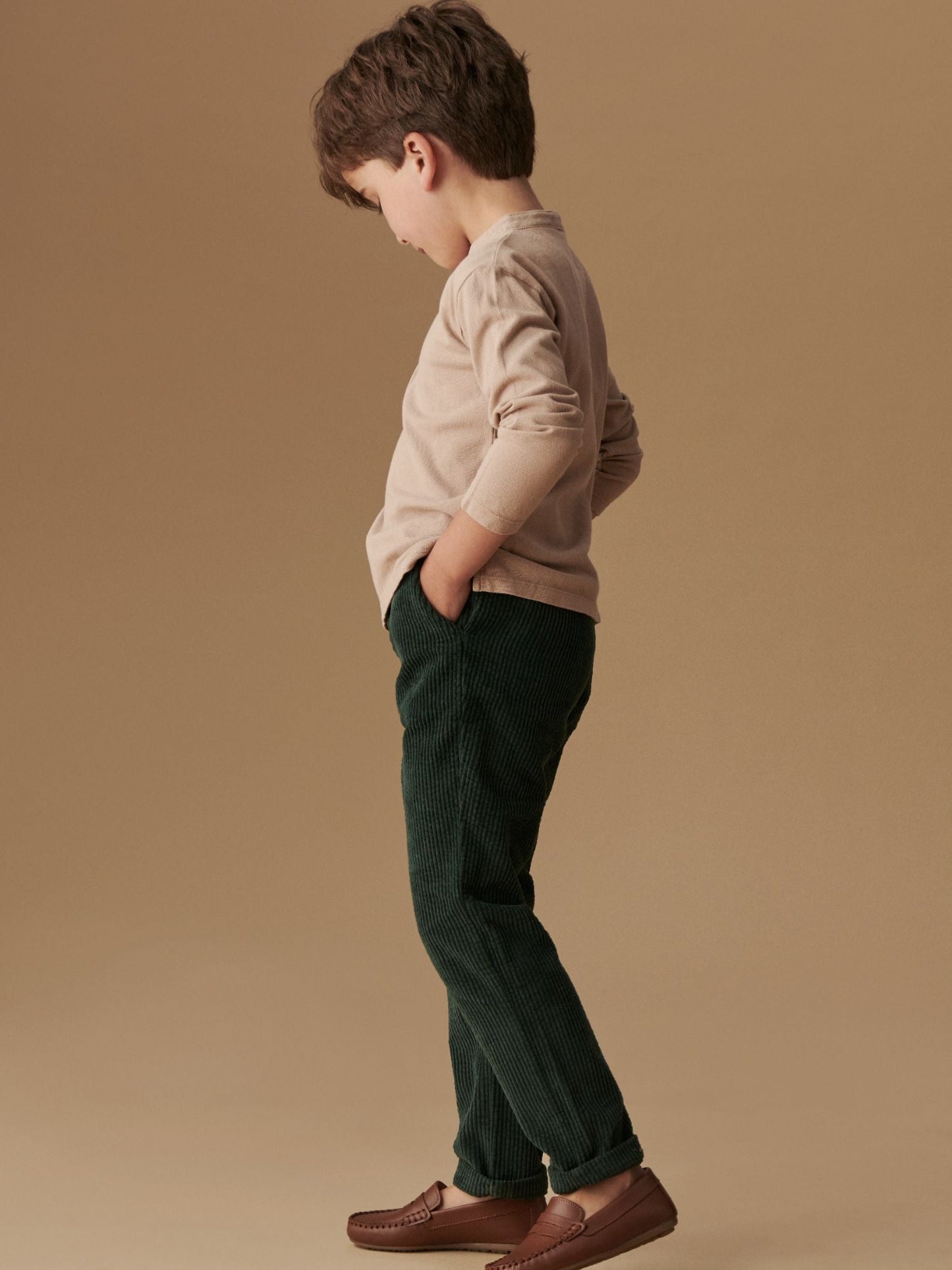 Camel Alcomo Long Sleeve Boy Polo Shirt