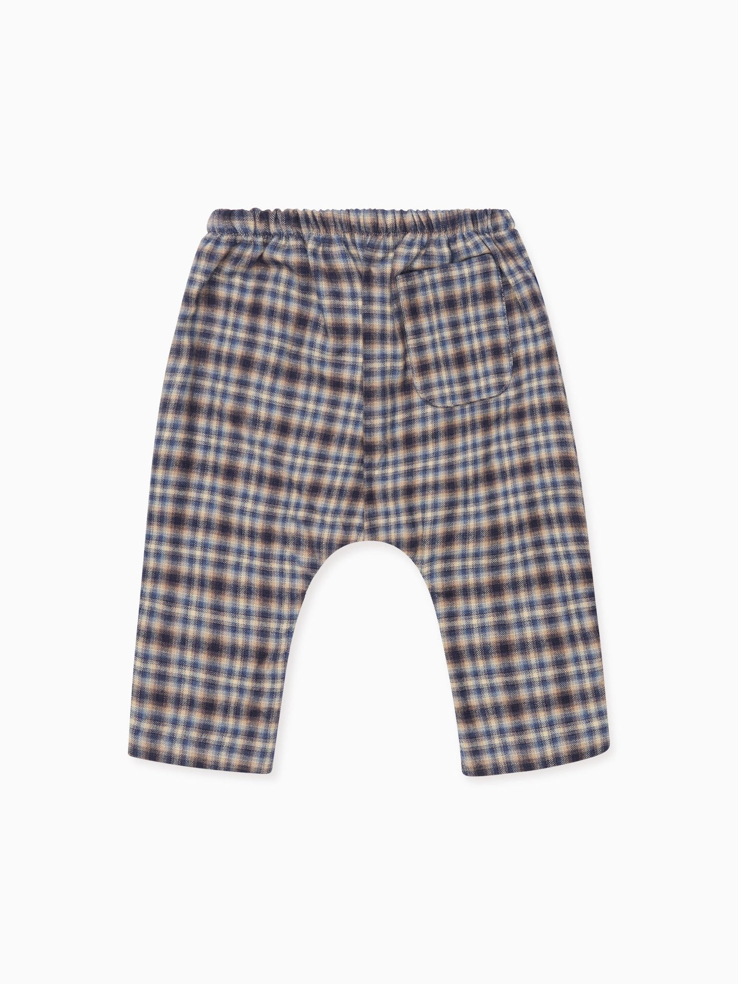 Navy Check Alex Baby Pants