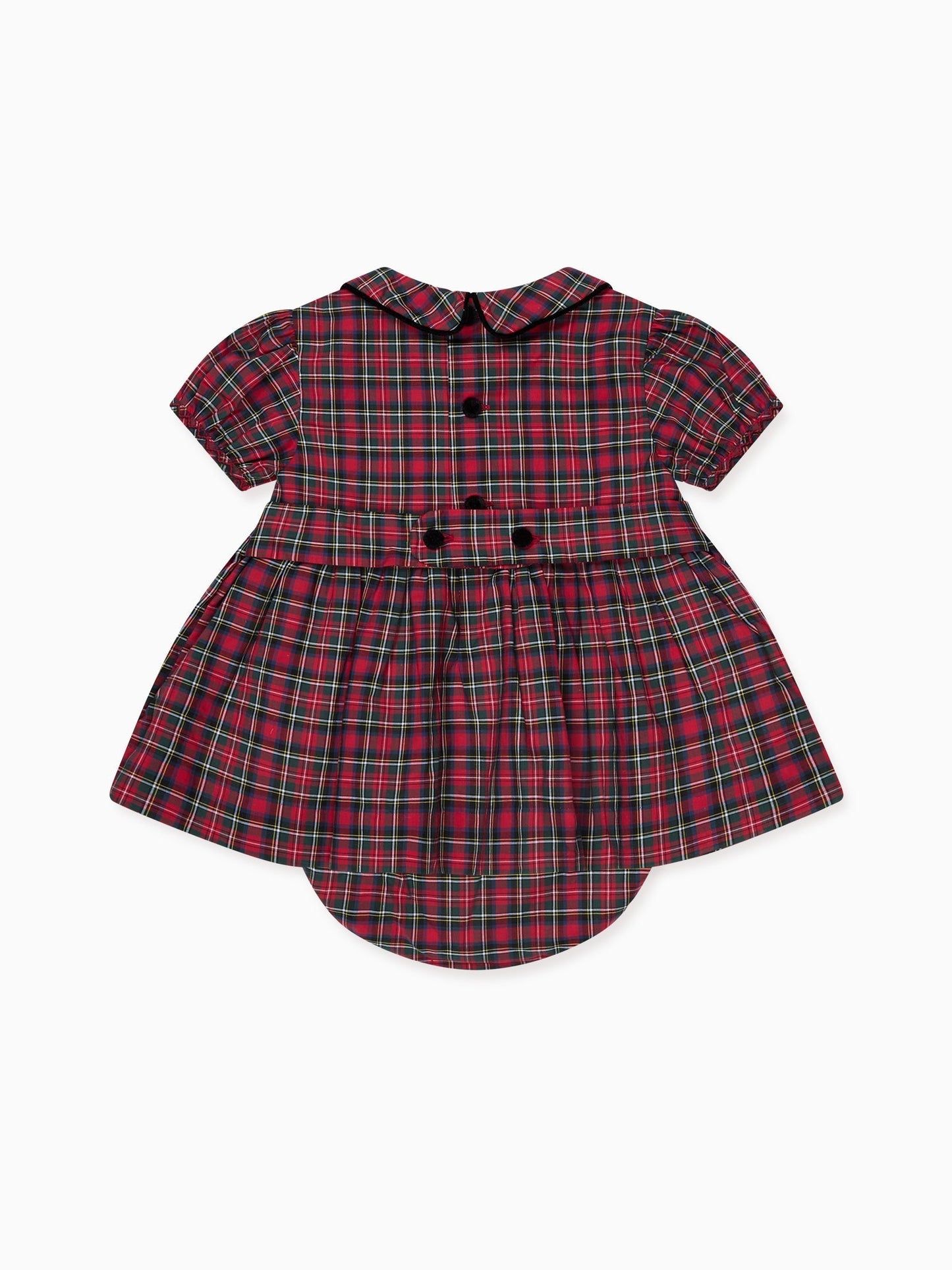 Red Tartan Arcadia Baby Girl Hand-Smocked Set