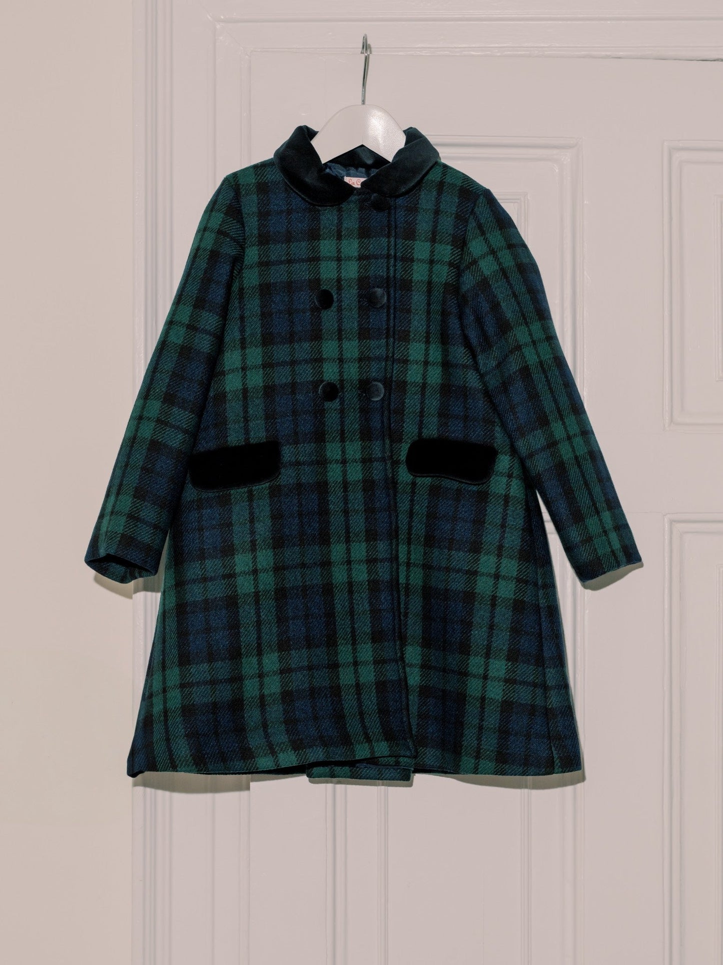 Green Tartan Arrieta Girl Coat