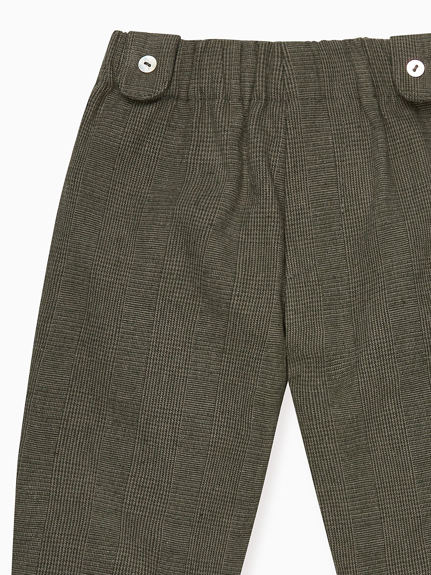 Olive Check Austen Baby Pants