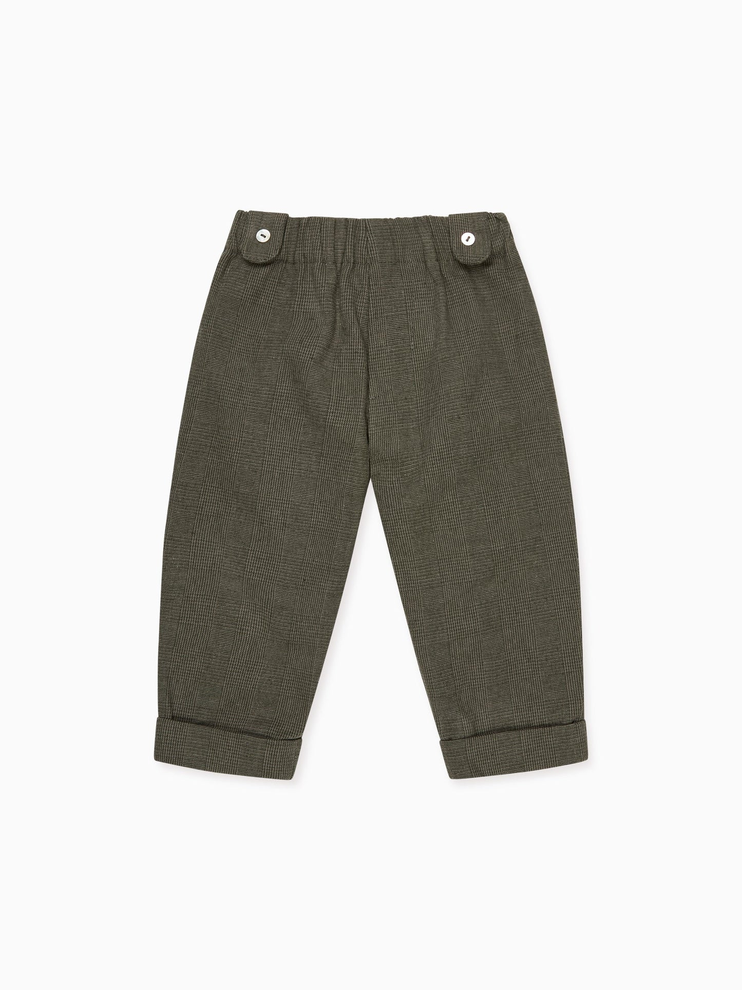 Olive Check Austen Baby Pants