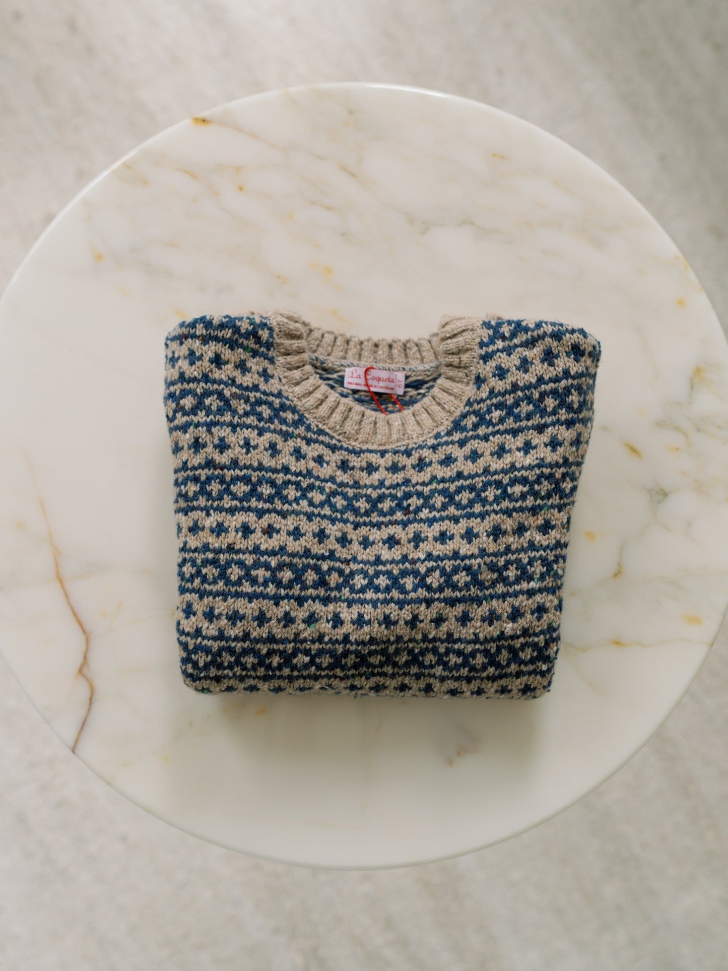 Oatmeal Austen Merino Fair Isle Kids Sweater