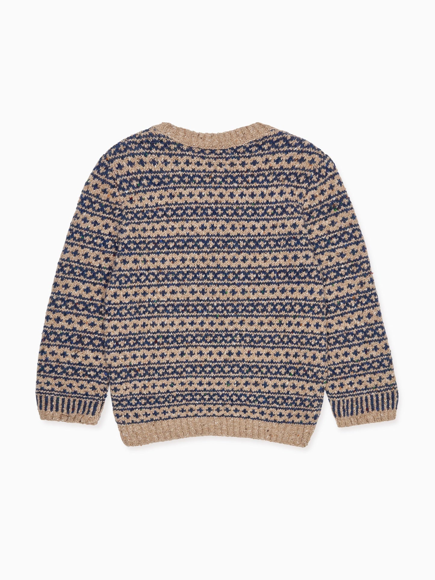Oatmeal Austen Merino Fair Isle Kids Sweater