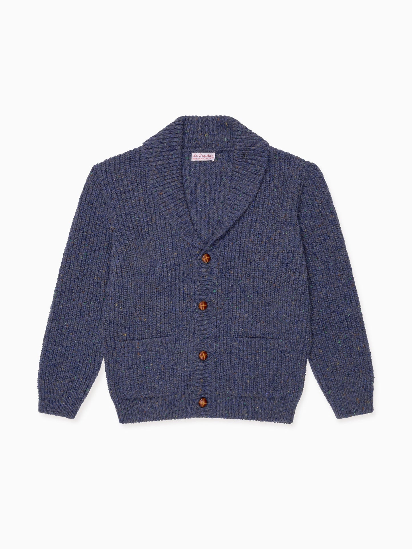 Dark Blue Axel Merino Boy Cardigan