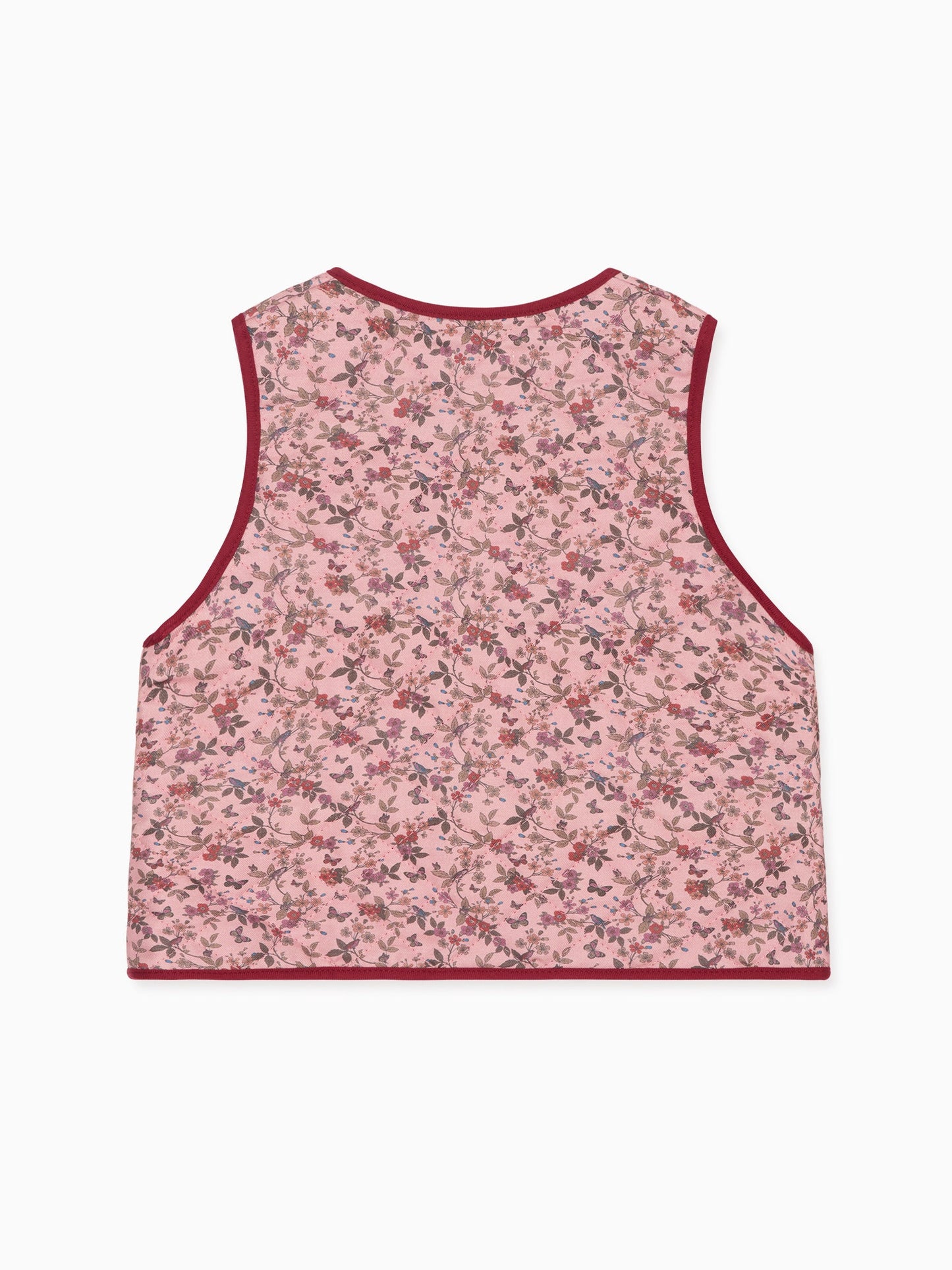 Dusty Pink Floral Azari Girl Vest