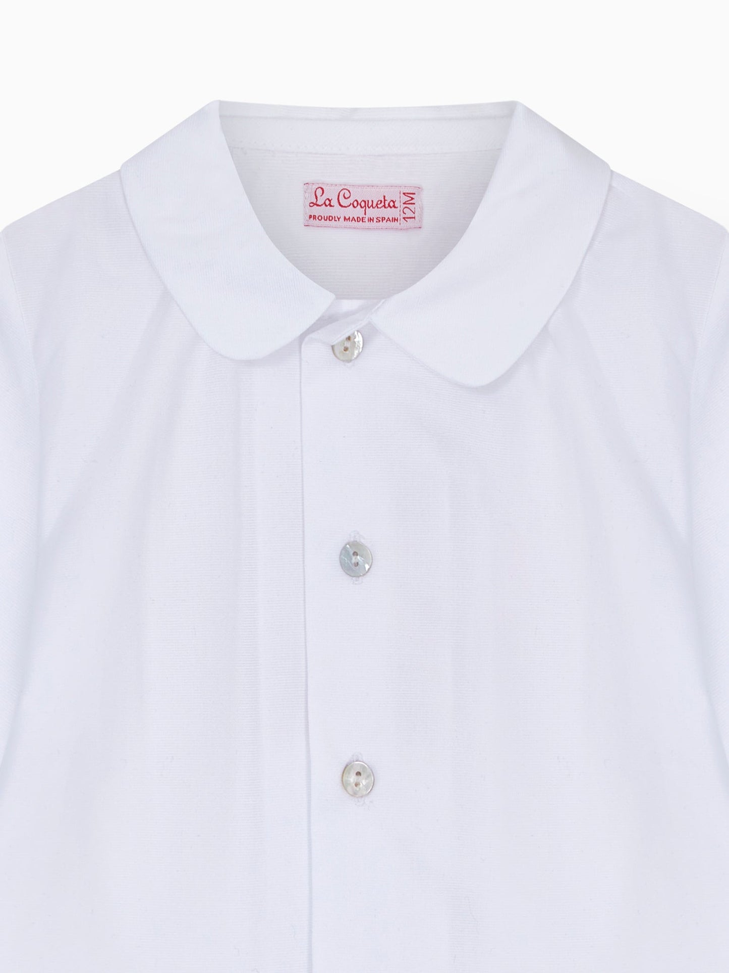 White Bara Long Sleeve Baby Shirt