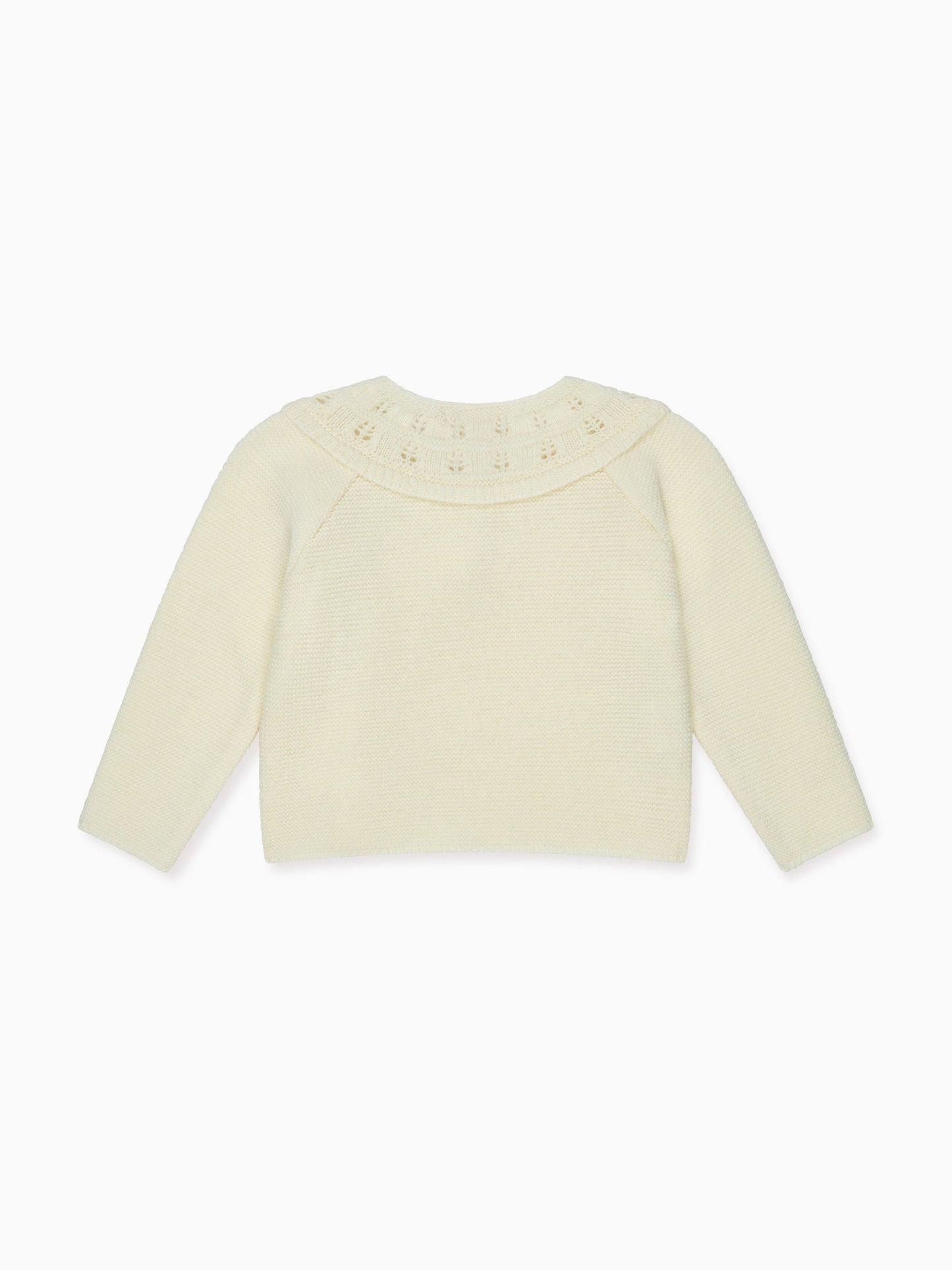 Ivory Baena Merino Baby Cardigan