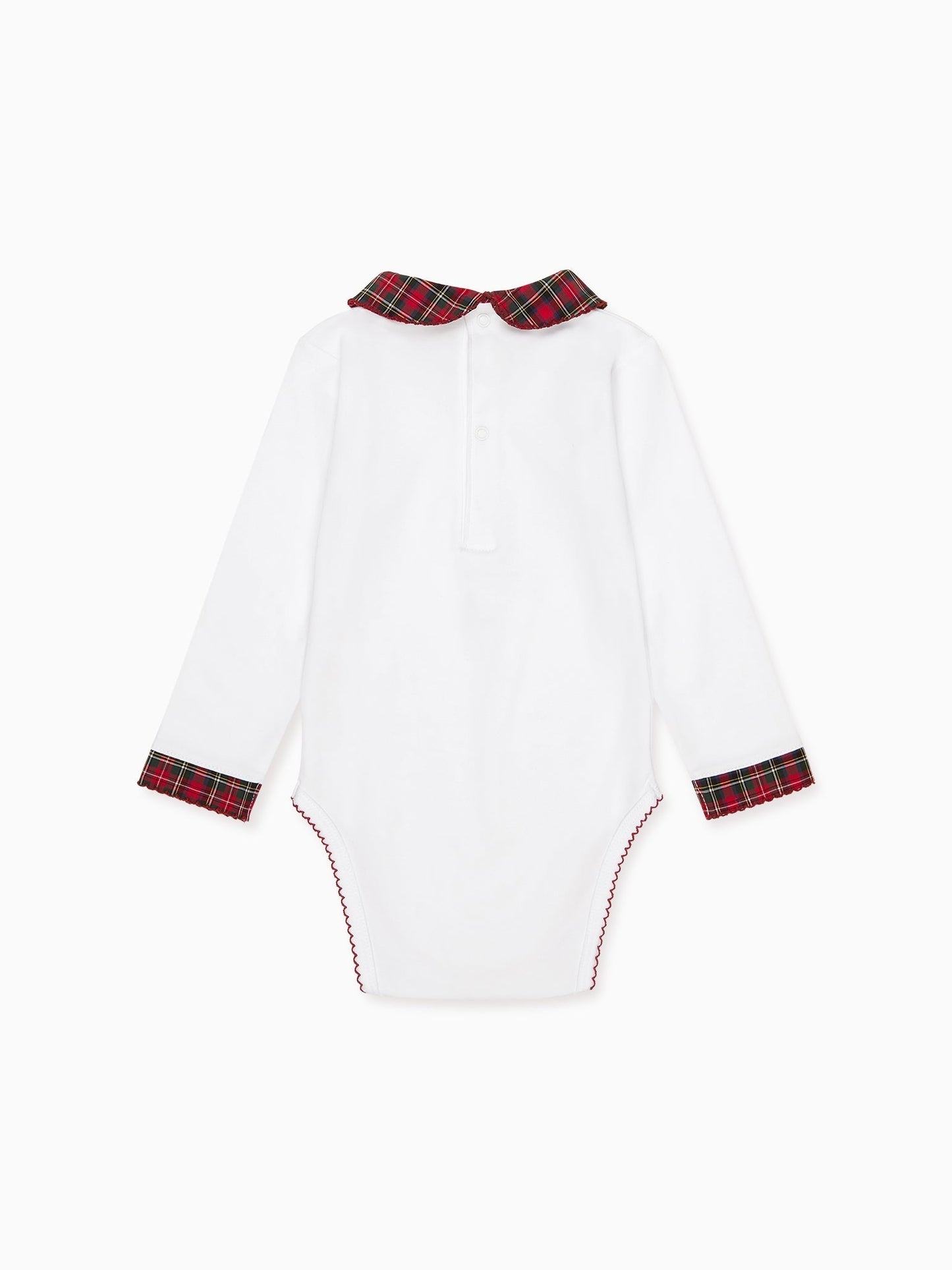 Red Tartan Bastia Baby Bodysuit