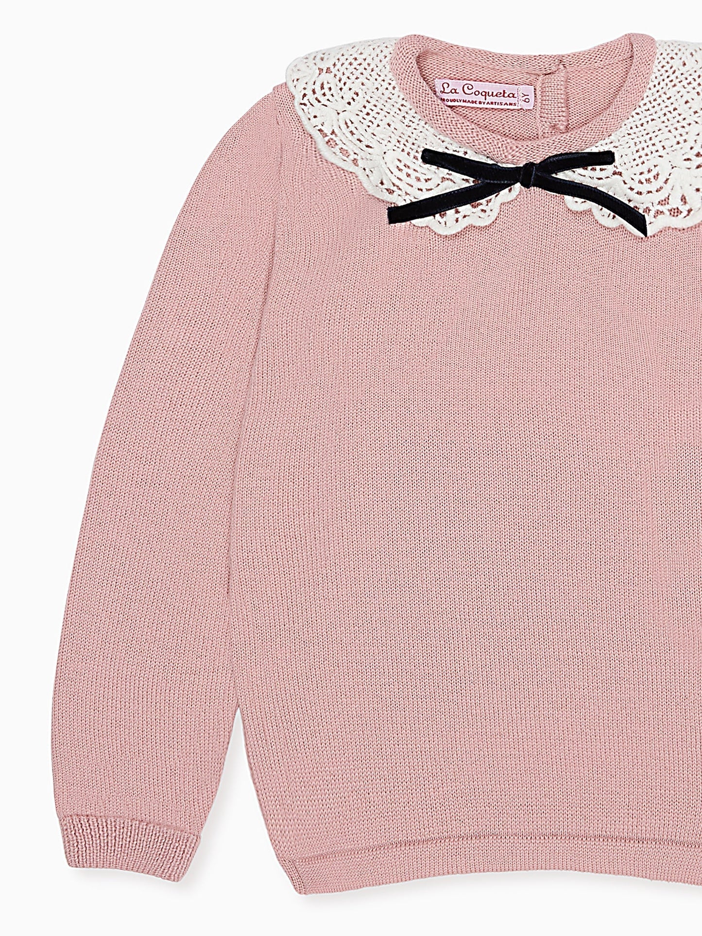 Dusty Pink Blanca Merino Girl Sweater