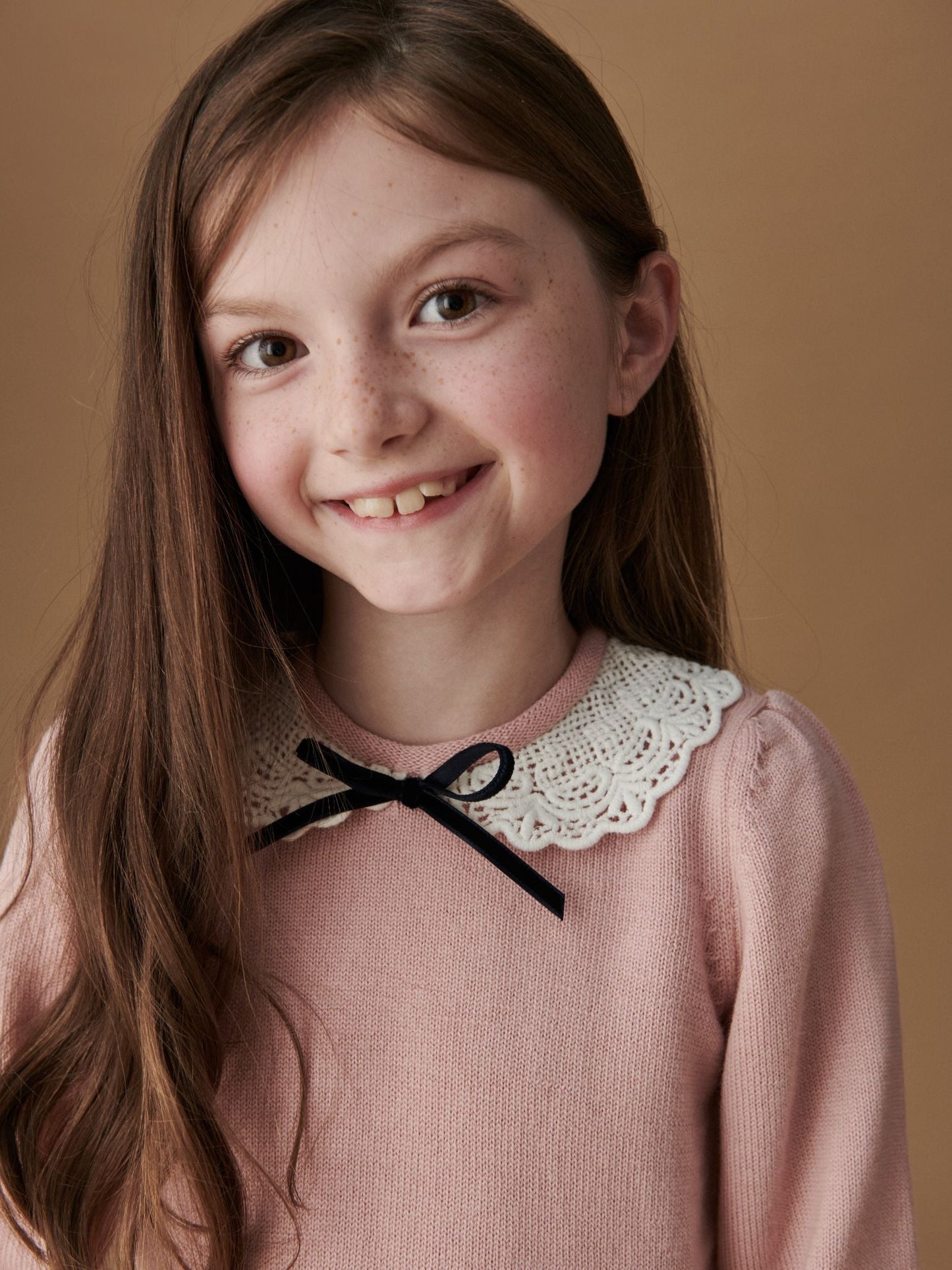 Dusty Pink Blanca Merino Girl Sweater