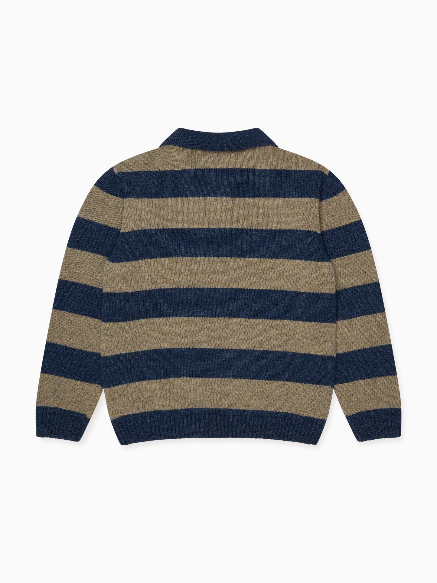 Taupe Stripe Brio Merino Boy Sweater