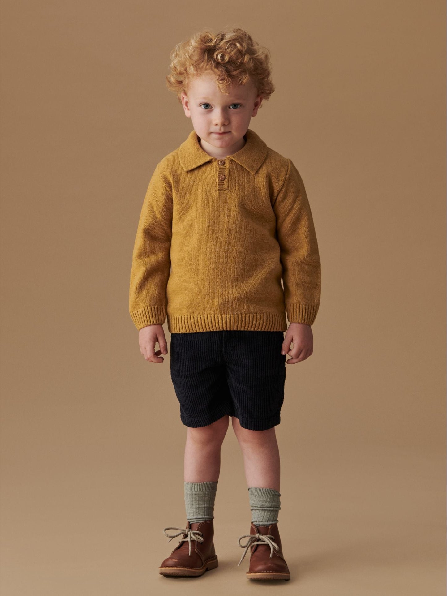 Mustard Brio Merino Boy Sweater