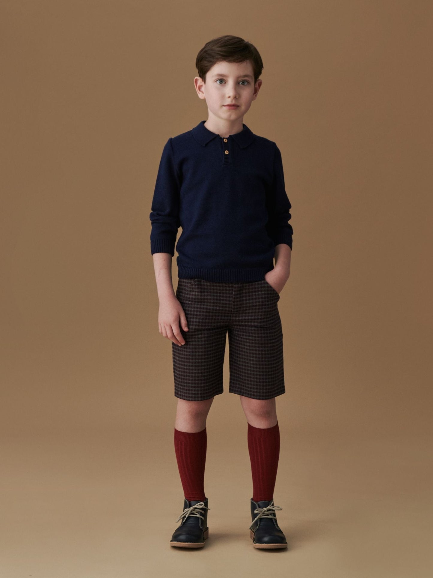 Navy Brio Merino Boy Sweater