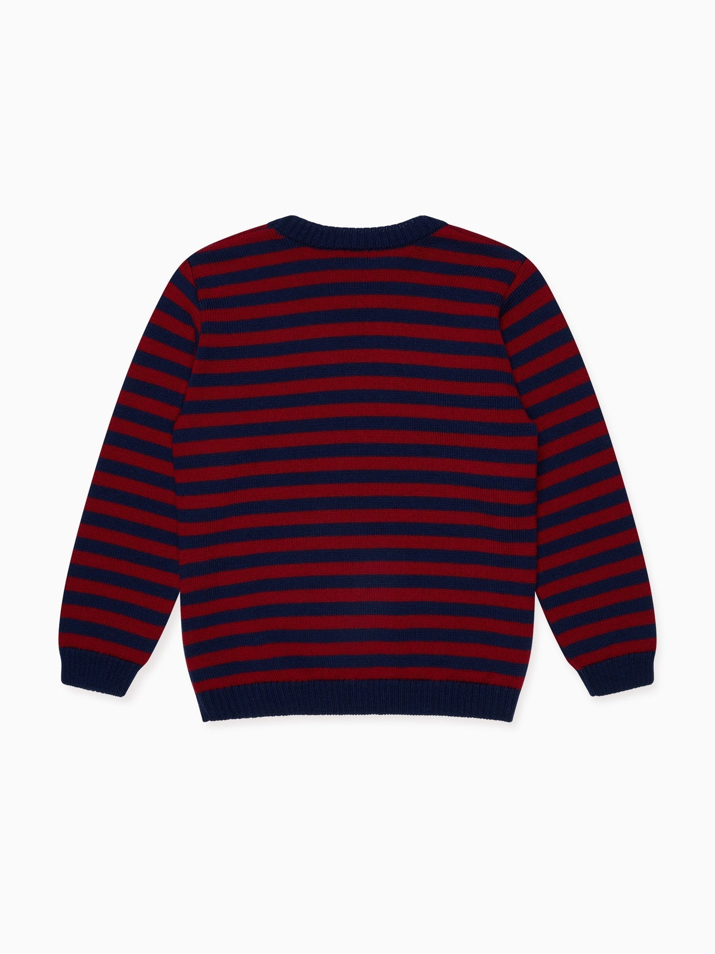 Burgundy Stripe Bromo Merino Boy Sweater