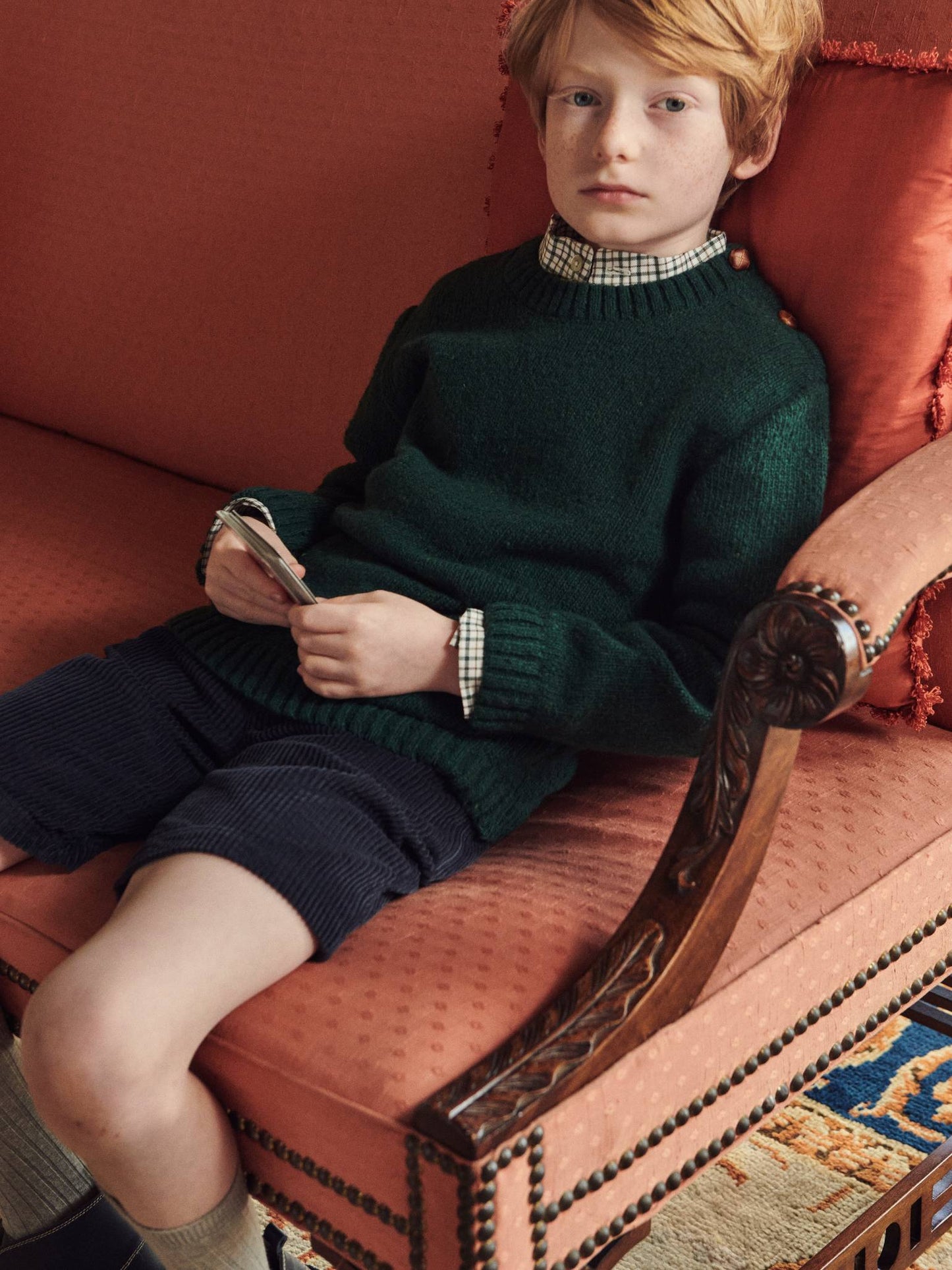 Forest Green Bromo Merino Boy Sweater