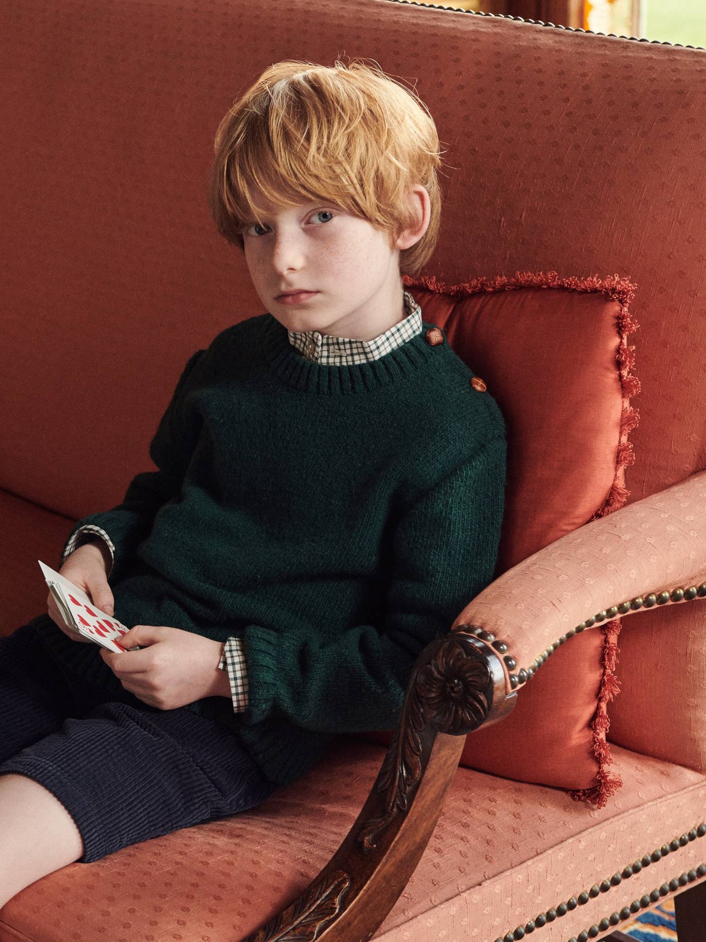 Forest Green Bromo Merino Boy Sweater
