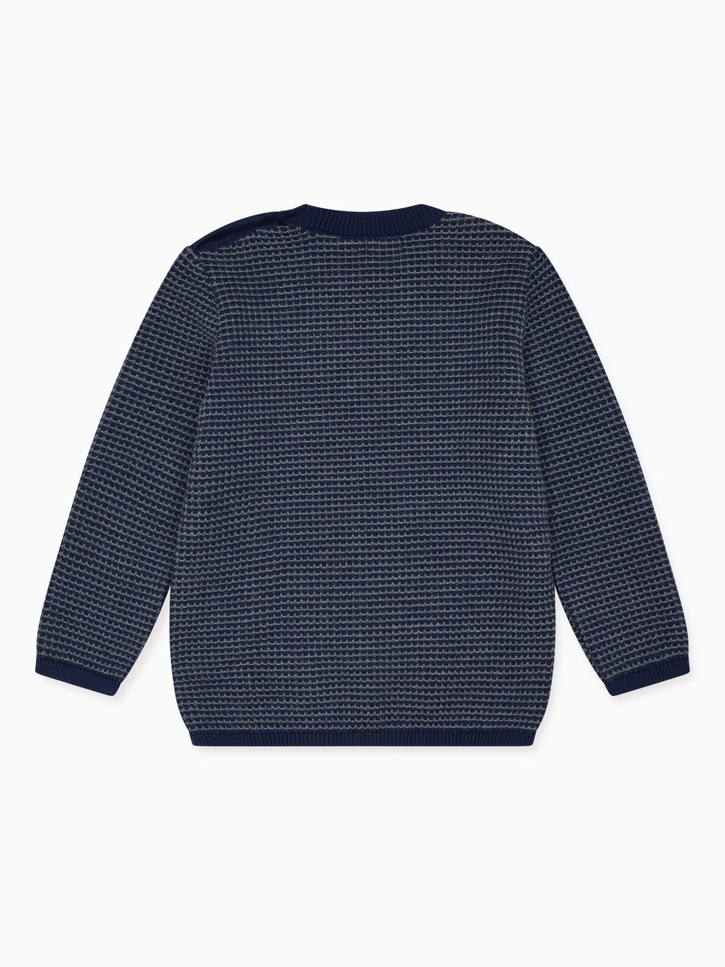 Blue Bromo Merino Jacquard Boy Sweater