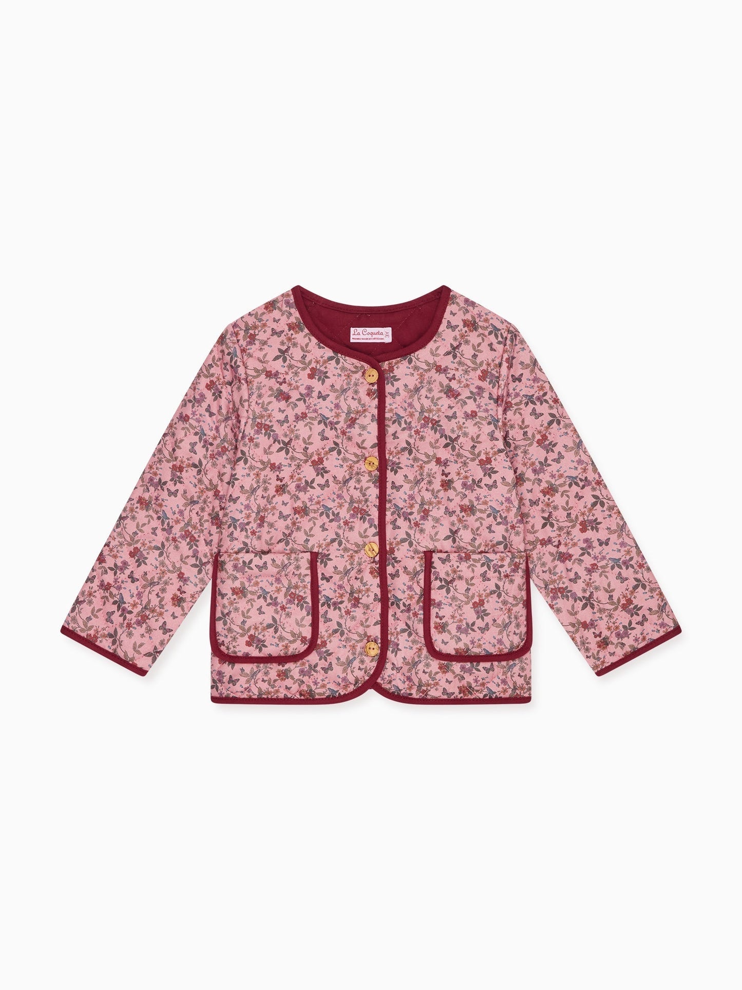 Dusty Pink Floral Calida Baby Girl Jacket