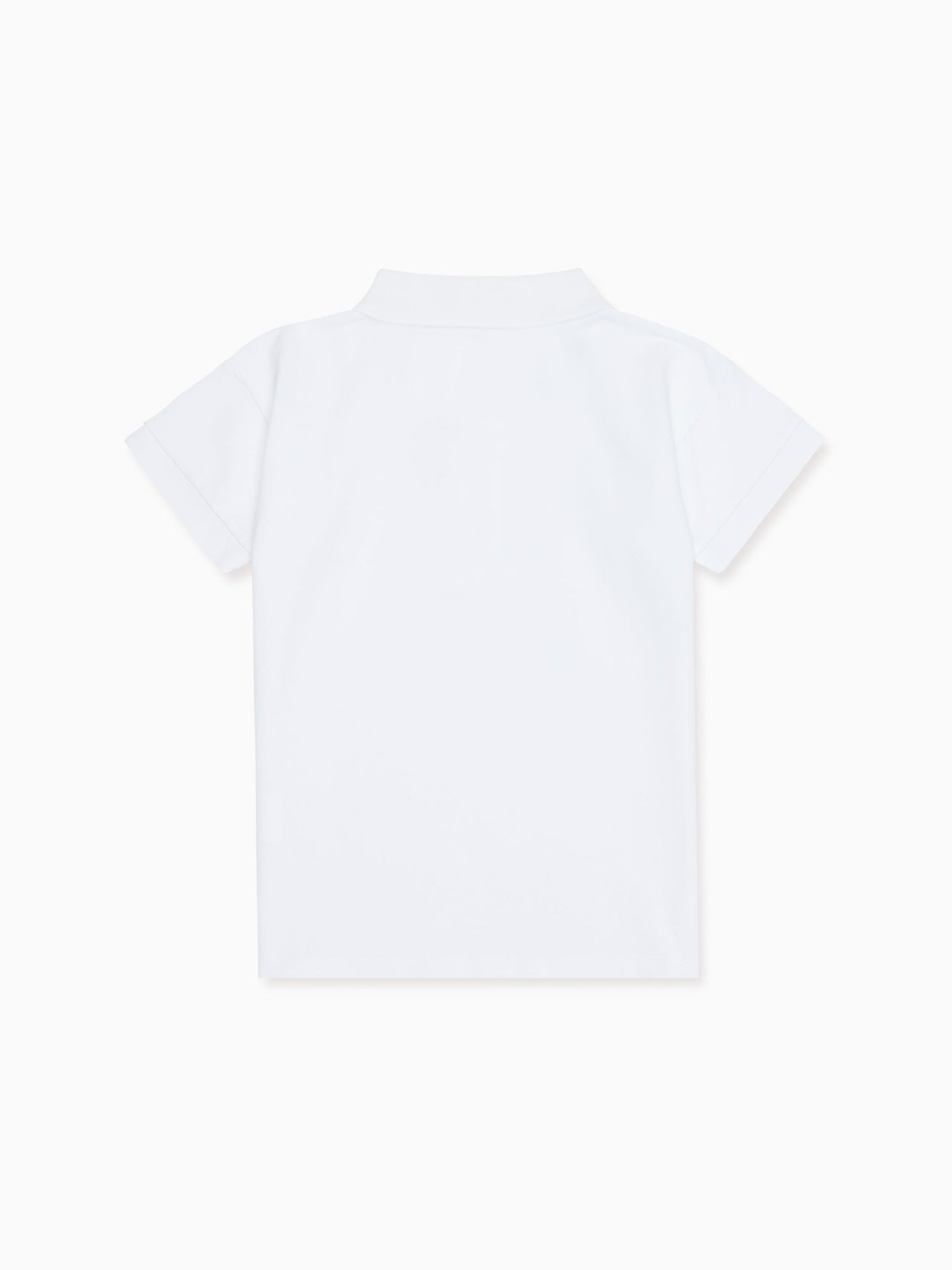 White Camilo Boy Polo Shirt
