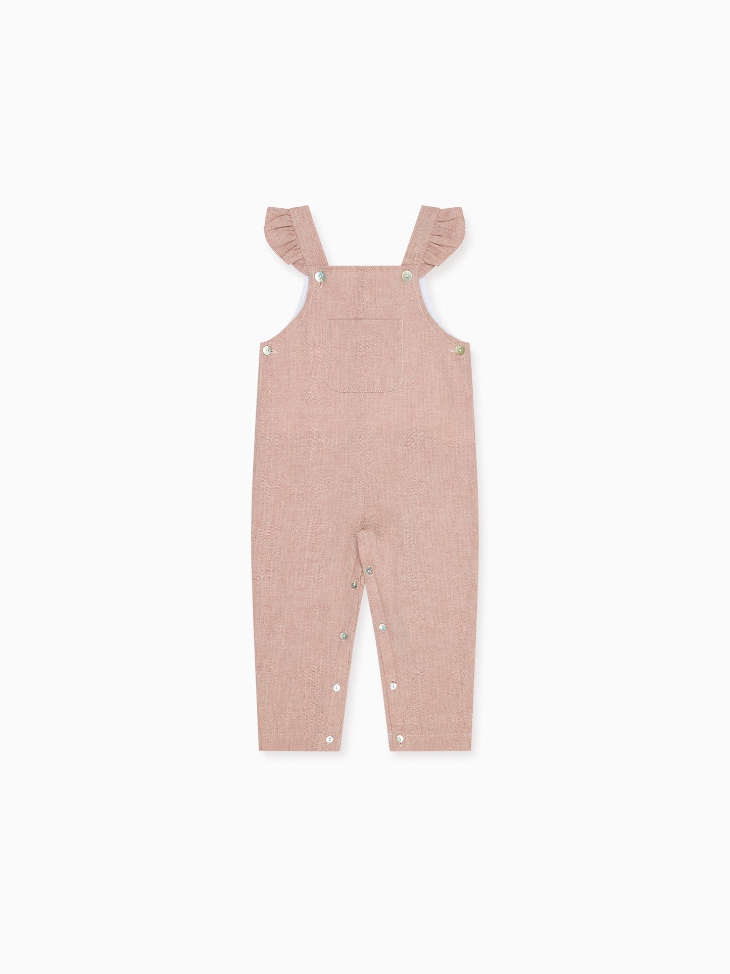 Dusty Pink Delphina Baby Girl Overalls