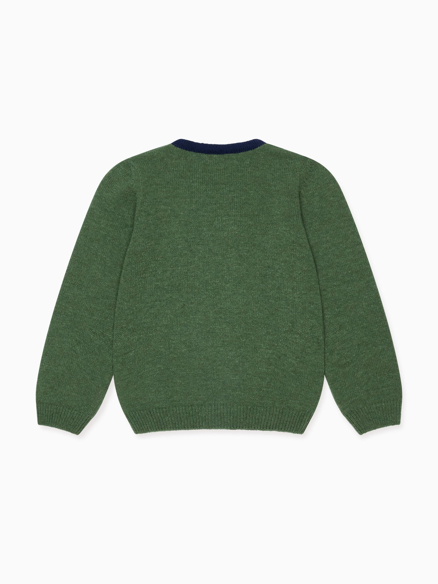 Olive Green Dolfito Merino Girl Sweater