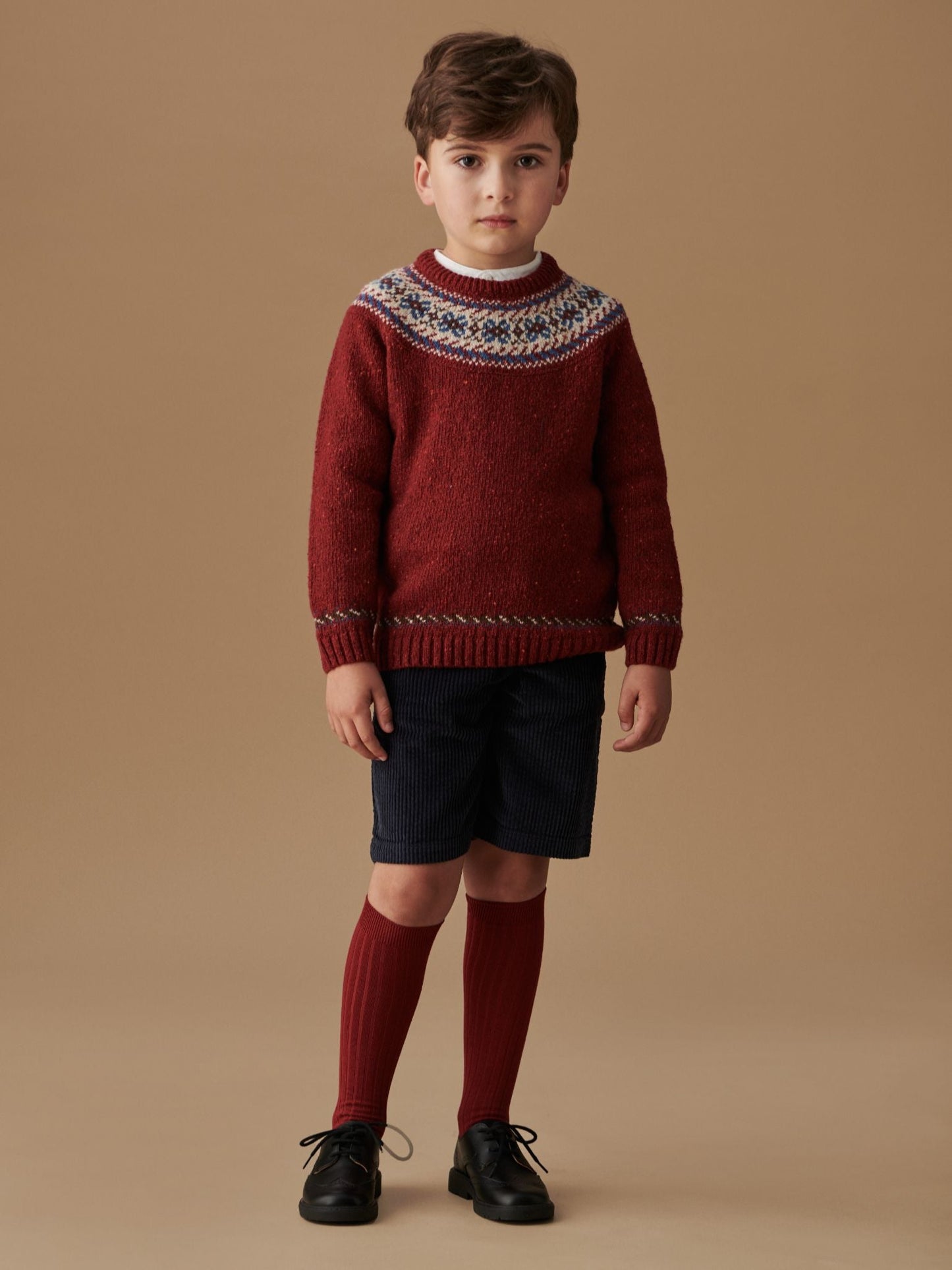 Navy Lucas Corduroy Boy Shorts