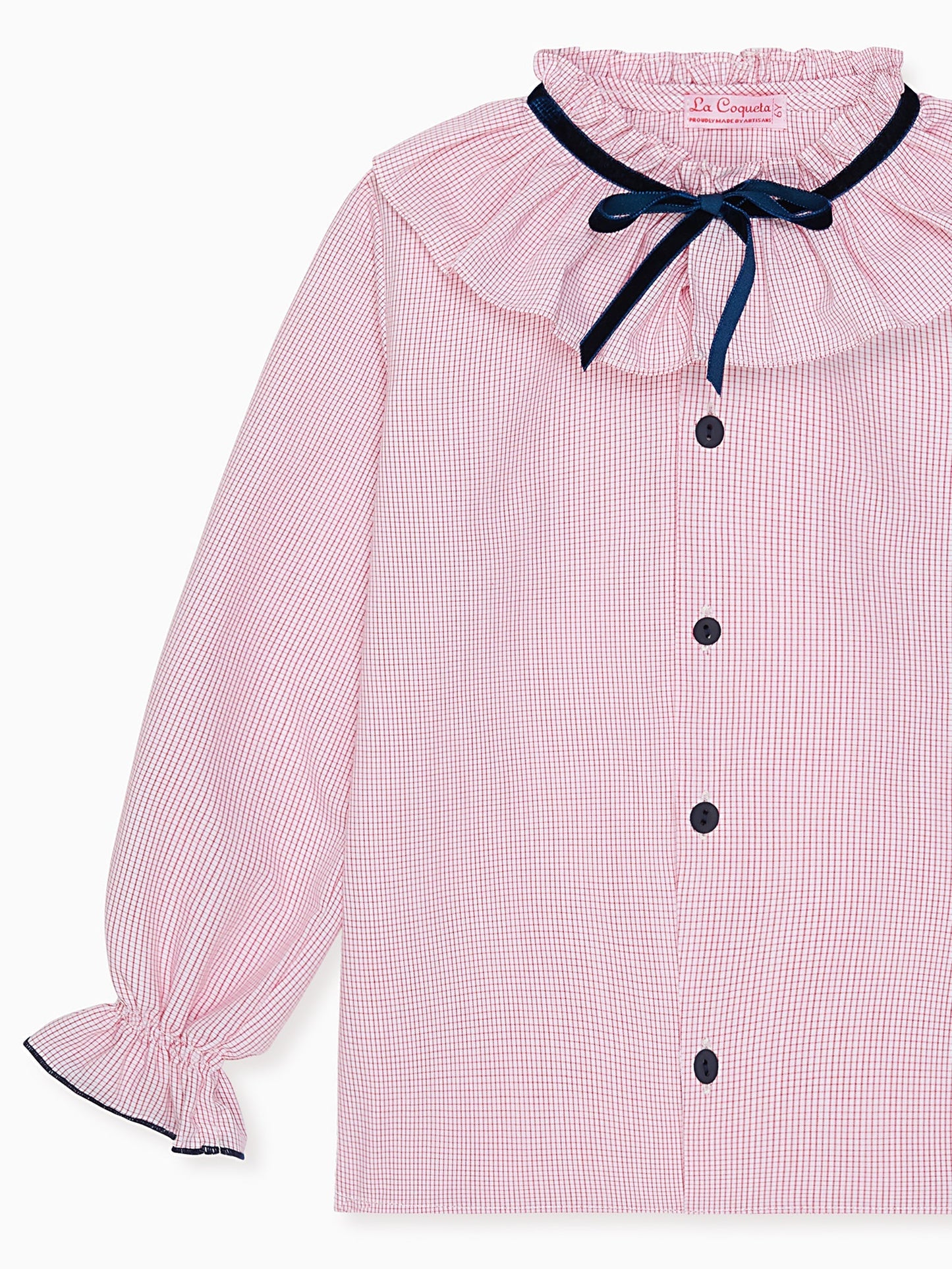 Red Check Felixa Girl Long Sleeve Shirt