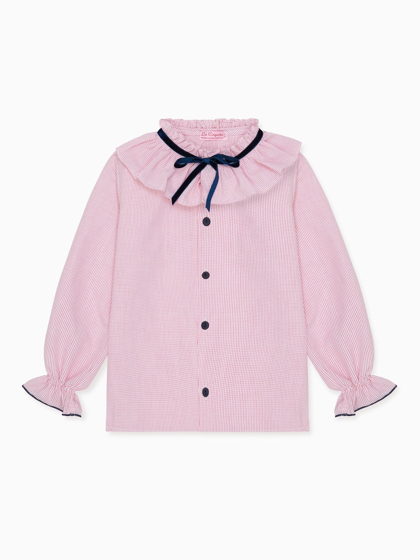 Red Check Felixa Girl Long Sleeve Shirt