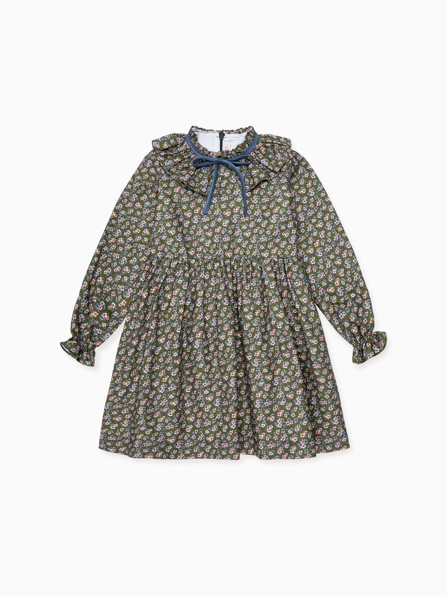 Green Floral Flora Girl Dress