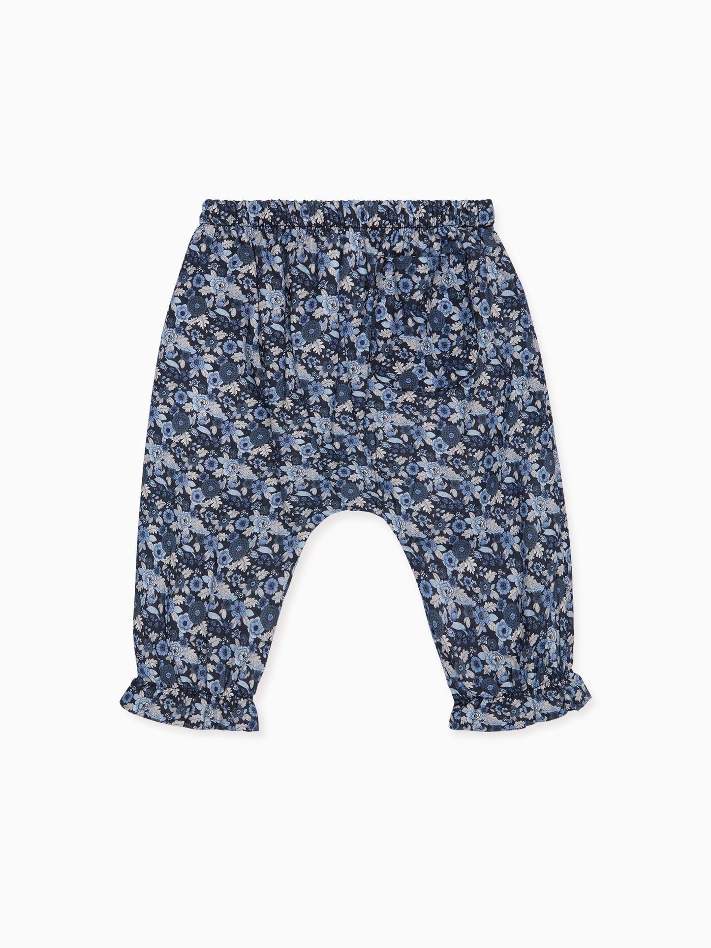 Navy Floral Forna Baby Girl Pants