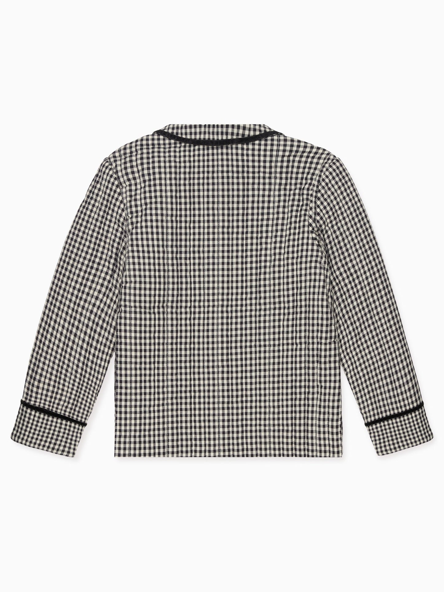 Black Gingham Gabriella Girl Jacket