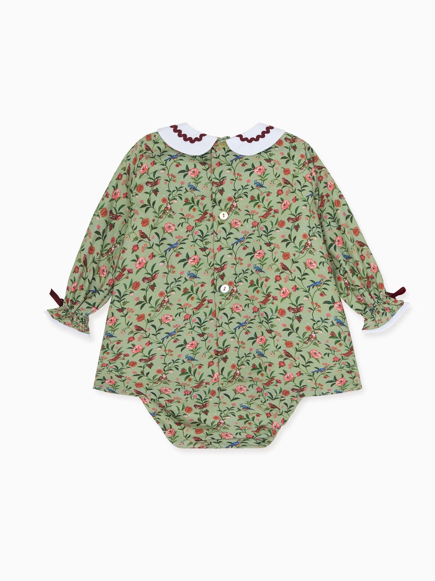 Sage Bird Floral Granada Baby Girl Set