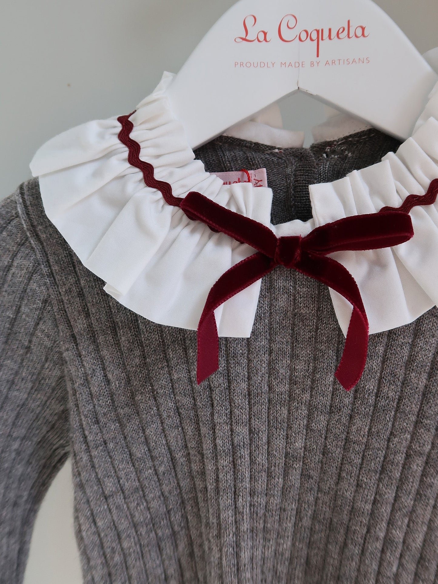 Grey Melange Tavi Merino Girl Sweater