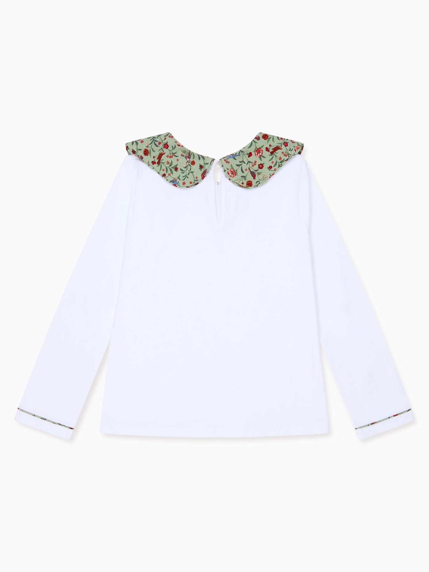 Sage Bird Floral Iziar Long Sleeve Girl Top