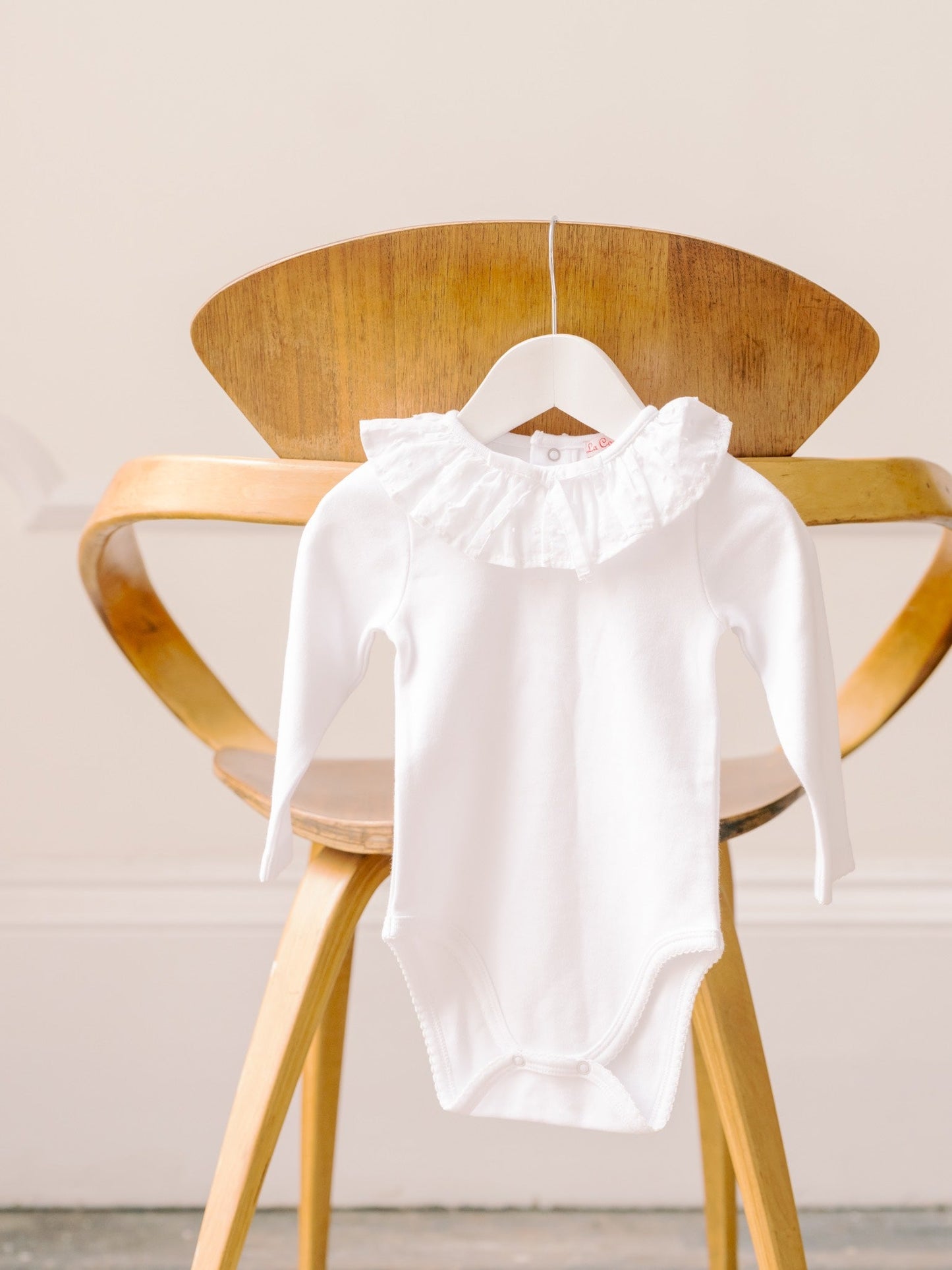 White Laya Baby Girl Bodysuit