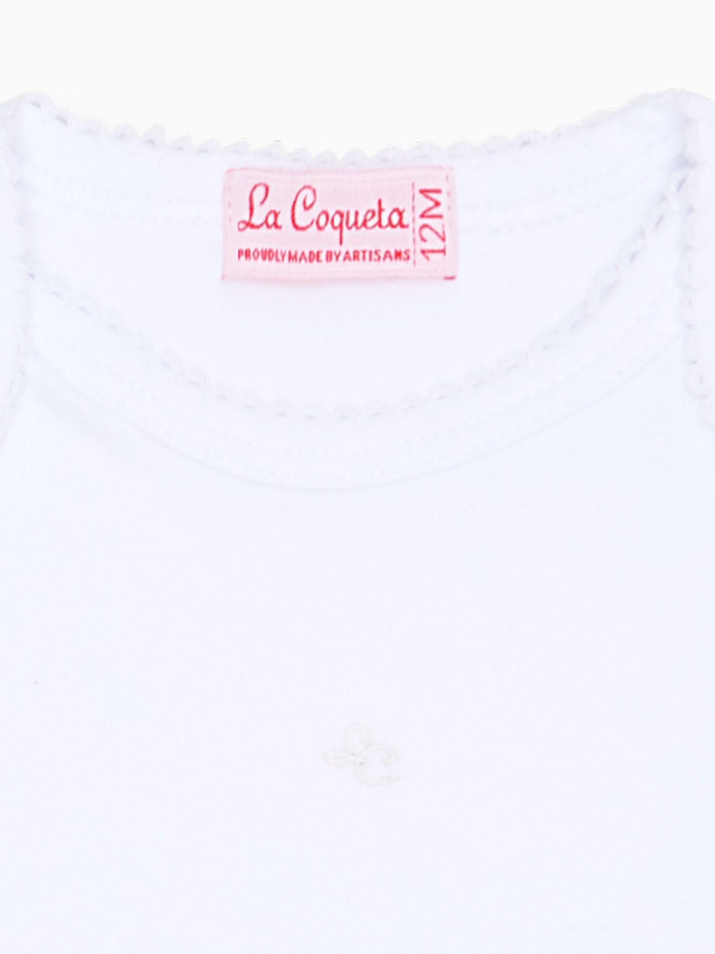 White Lupe Baby Bodysuit