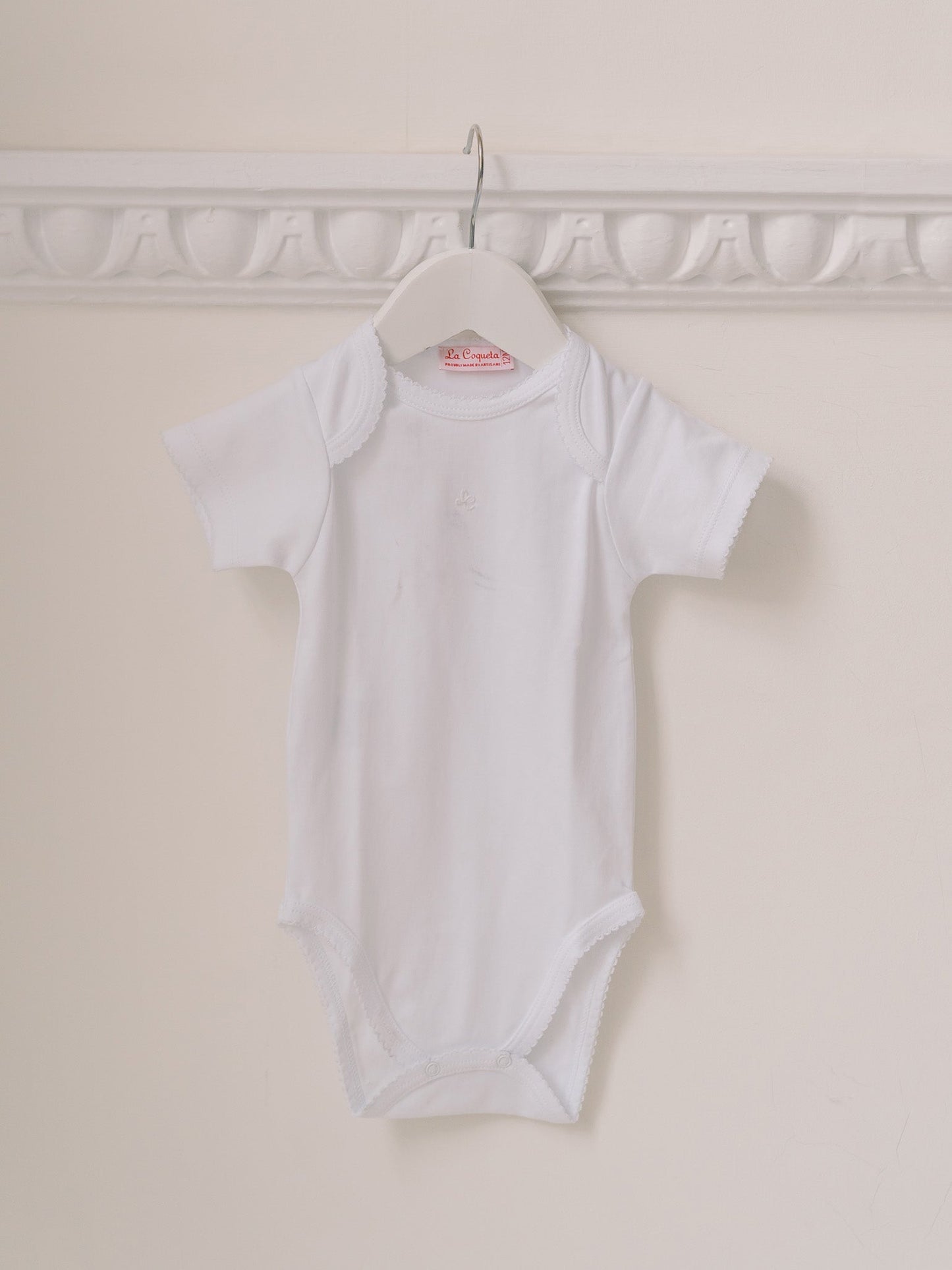 White Lupe Baby Bodysuit