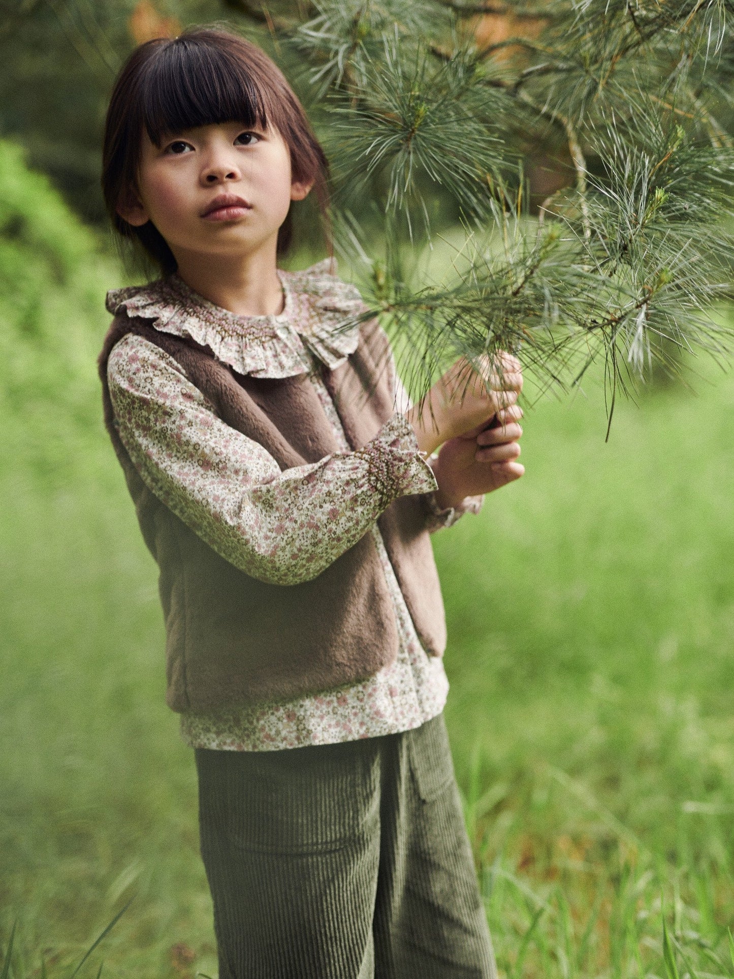 Raisin Brown Marisol Girl Vest