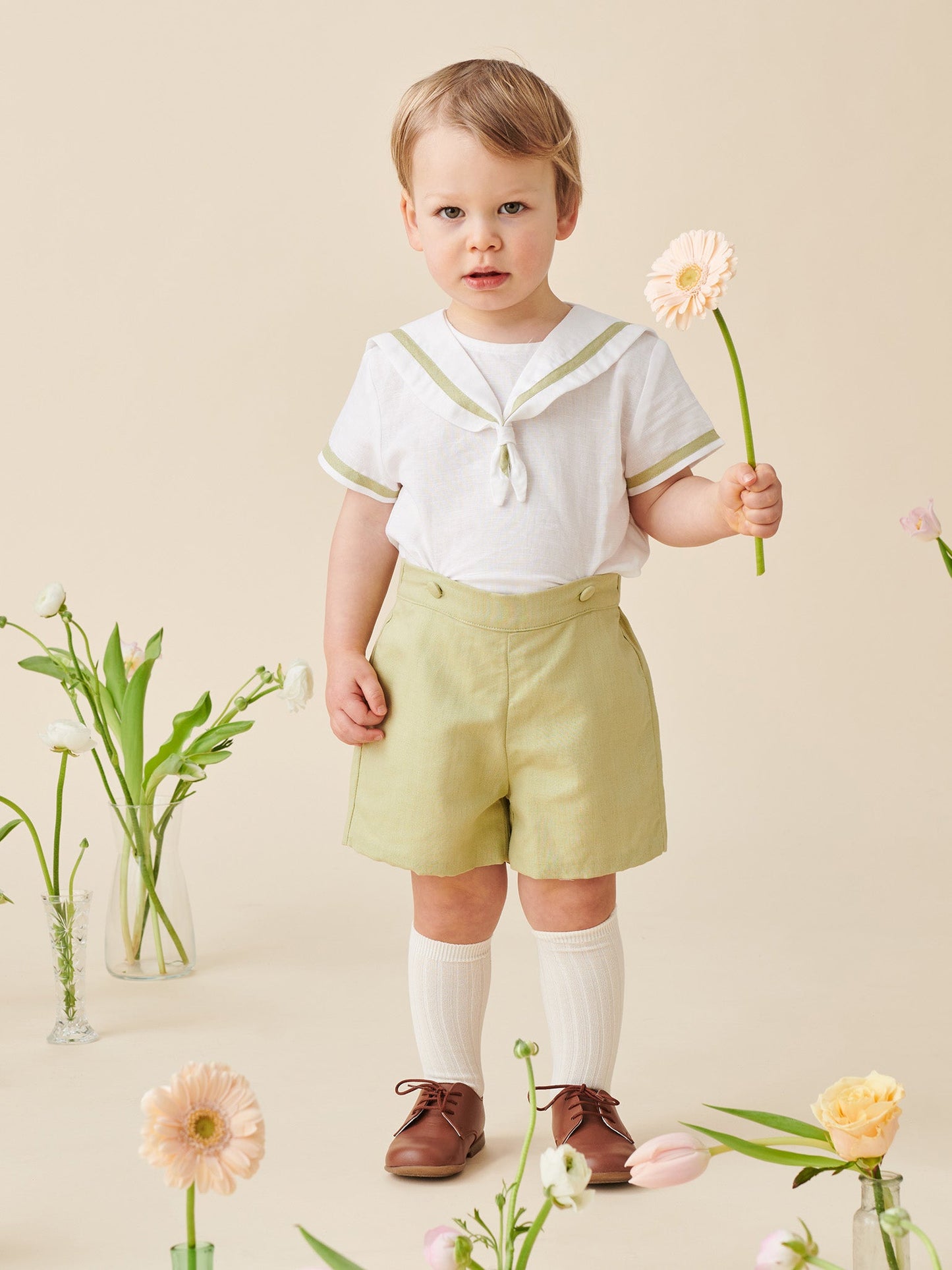 Hill House Home X La Coqueta Pistachio Antonio Baby Boy Set