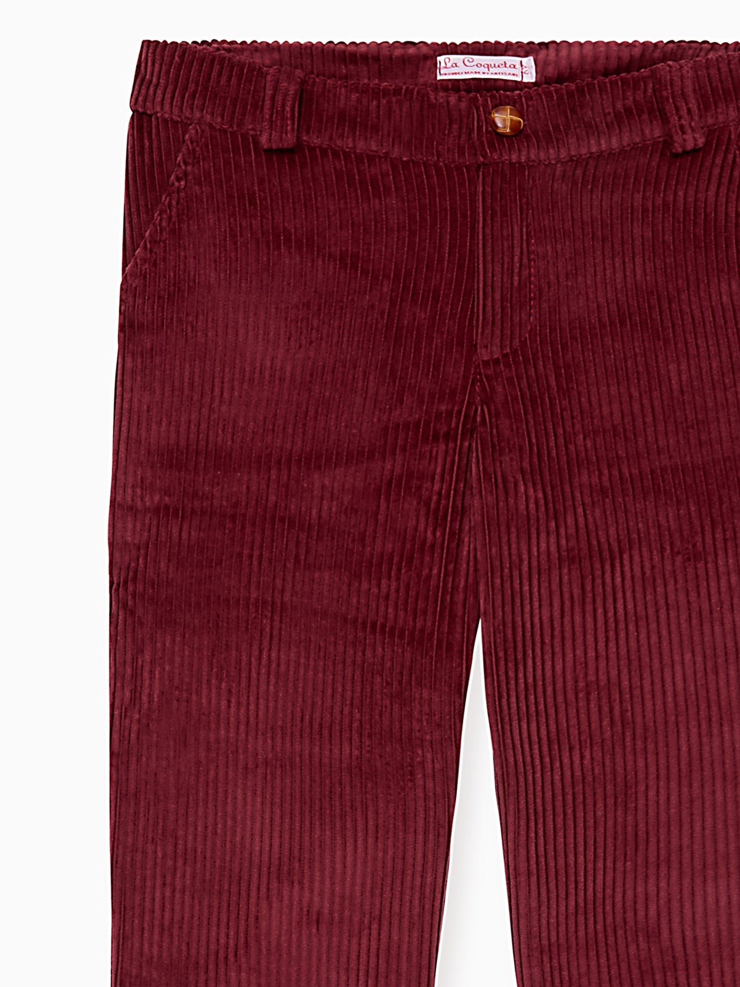 Burgundy Reinaldo Corduroy Boy Pants