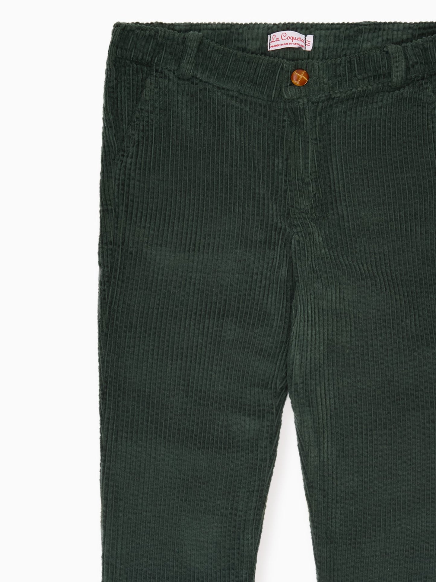 Olive Green Reinaldo Corduroy Boy Pants