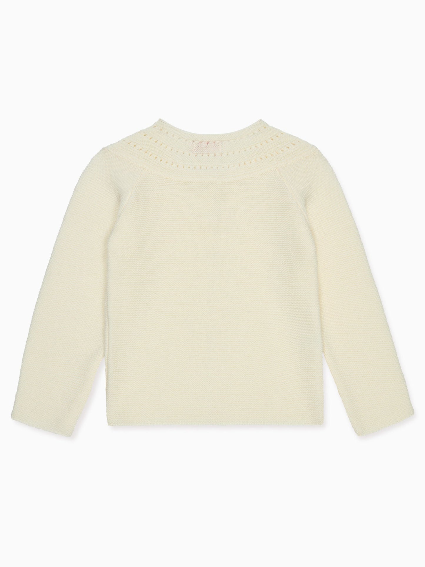 Ivory Rima Merino Girl Cardigan