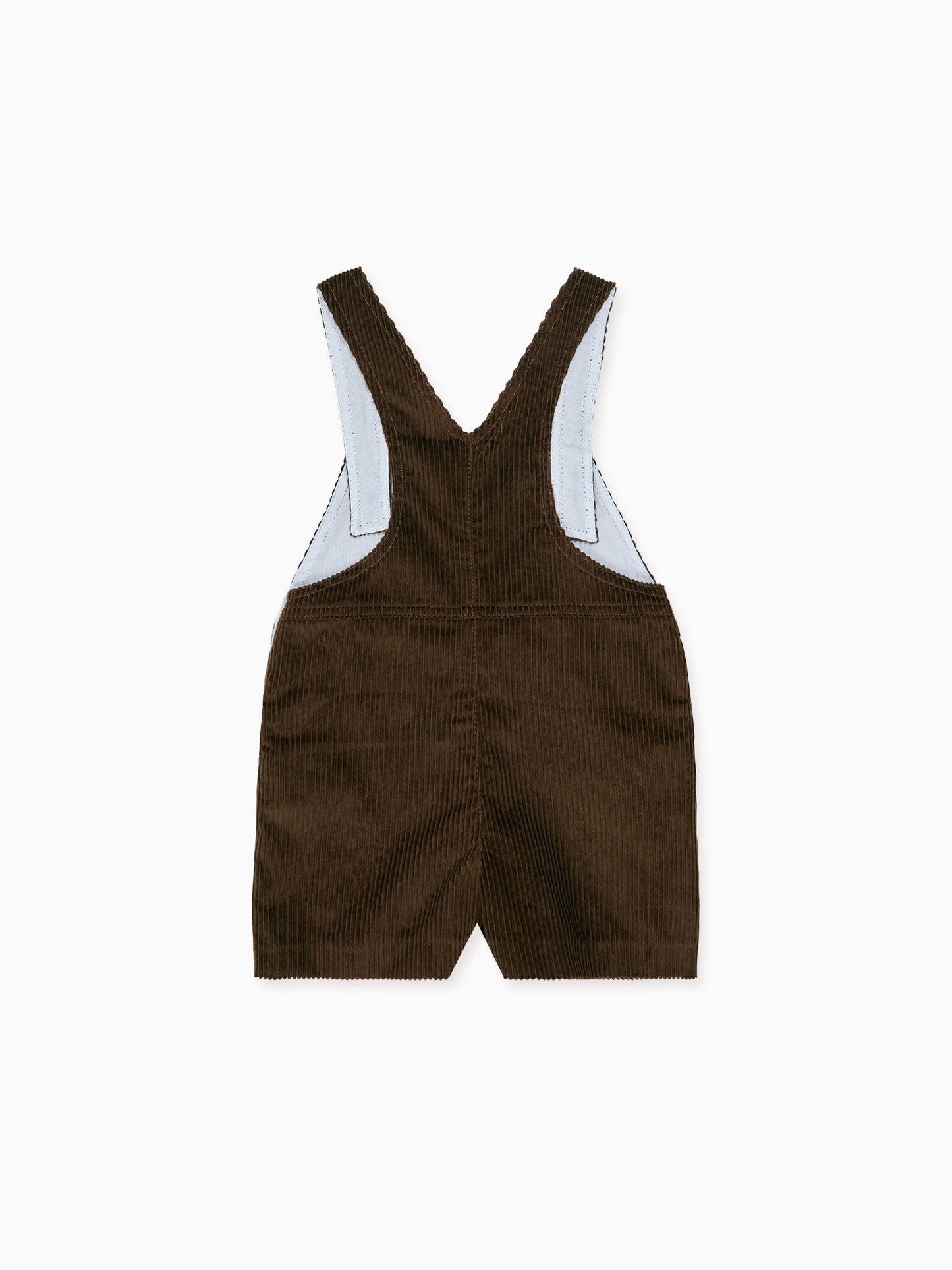 Chocolate Brown Salma Corduroy Baby Overalls