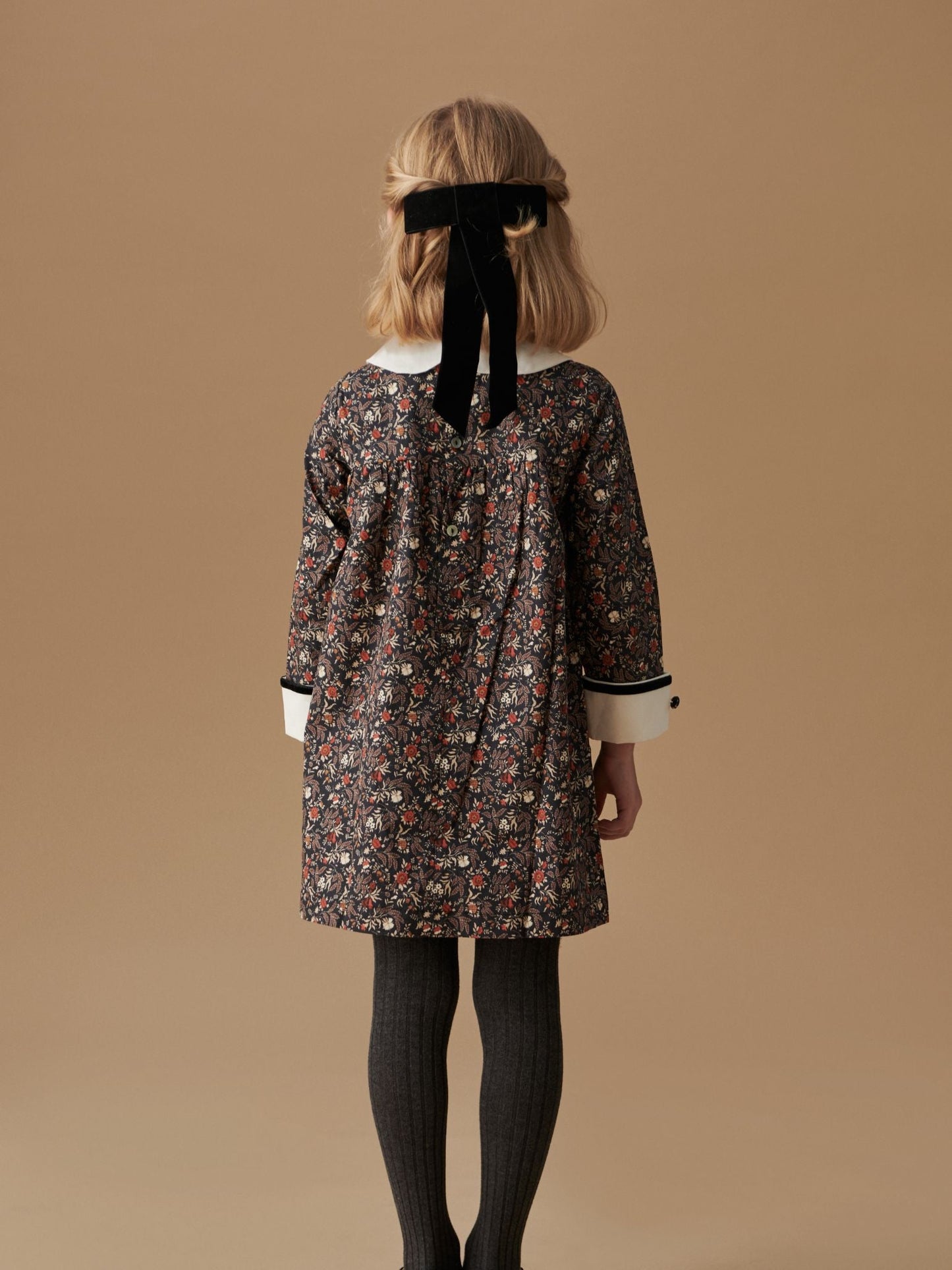 Sofia Girl Dress, Tights & Bow Mary Jane Shoes Outfit Bundle