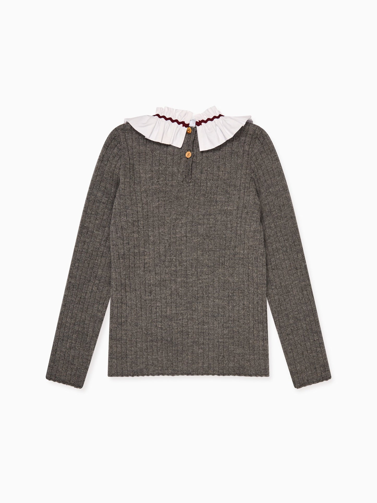 Grey Melange Tavi Merino Girl Sweater