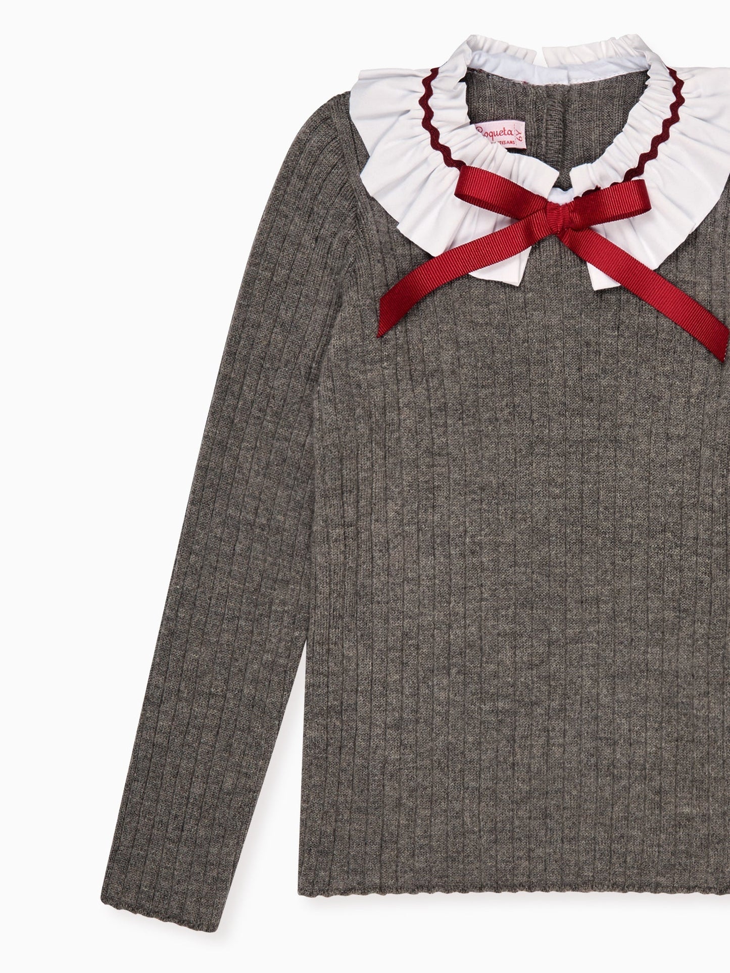 Grey Melange Tavi Merino Girl Sweater