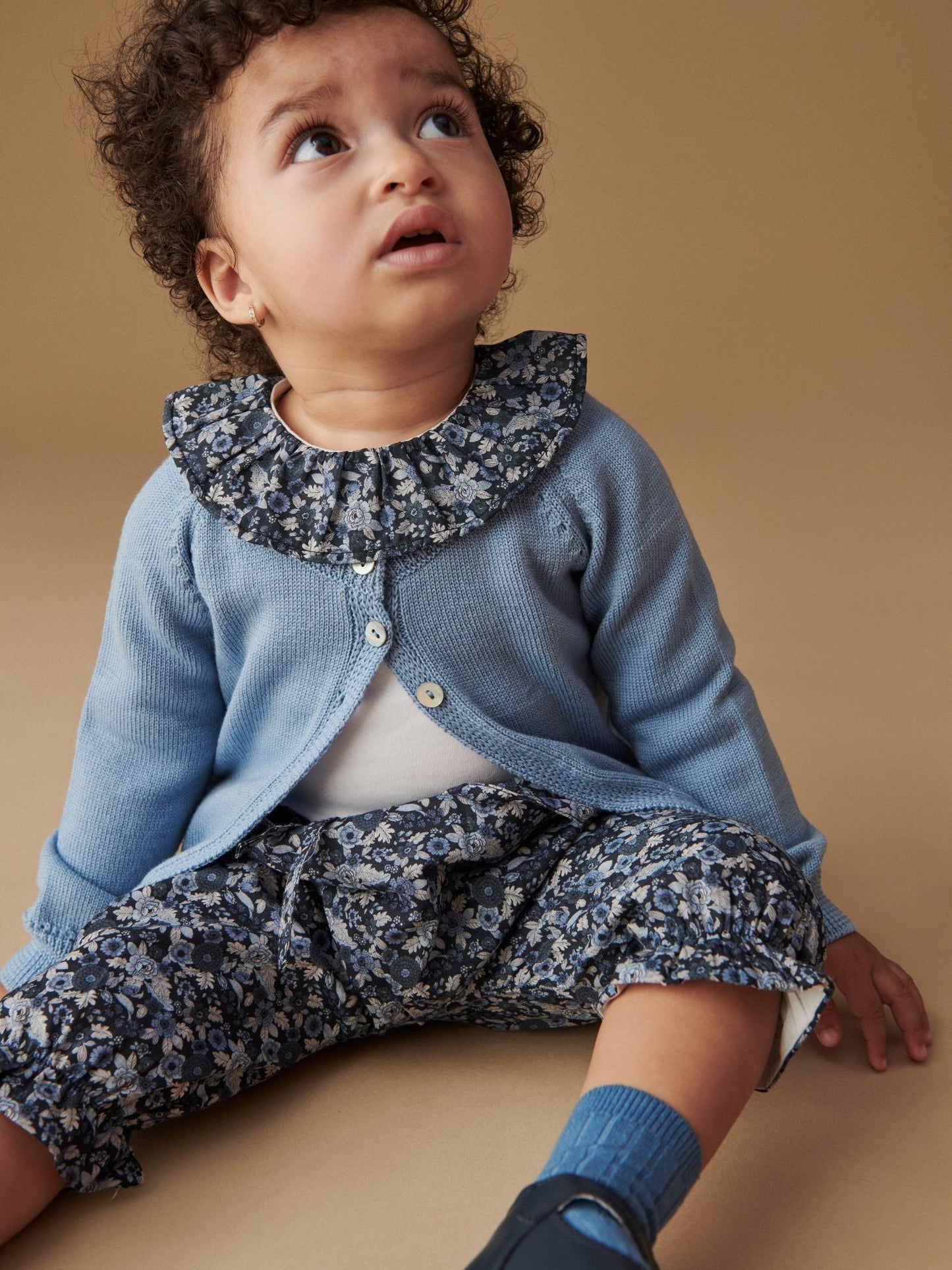 Navy Floral Tula Baby Girl Bodysuit