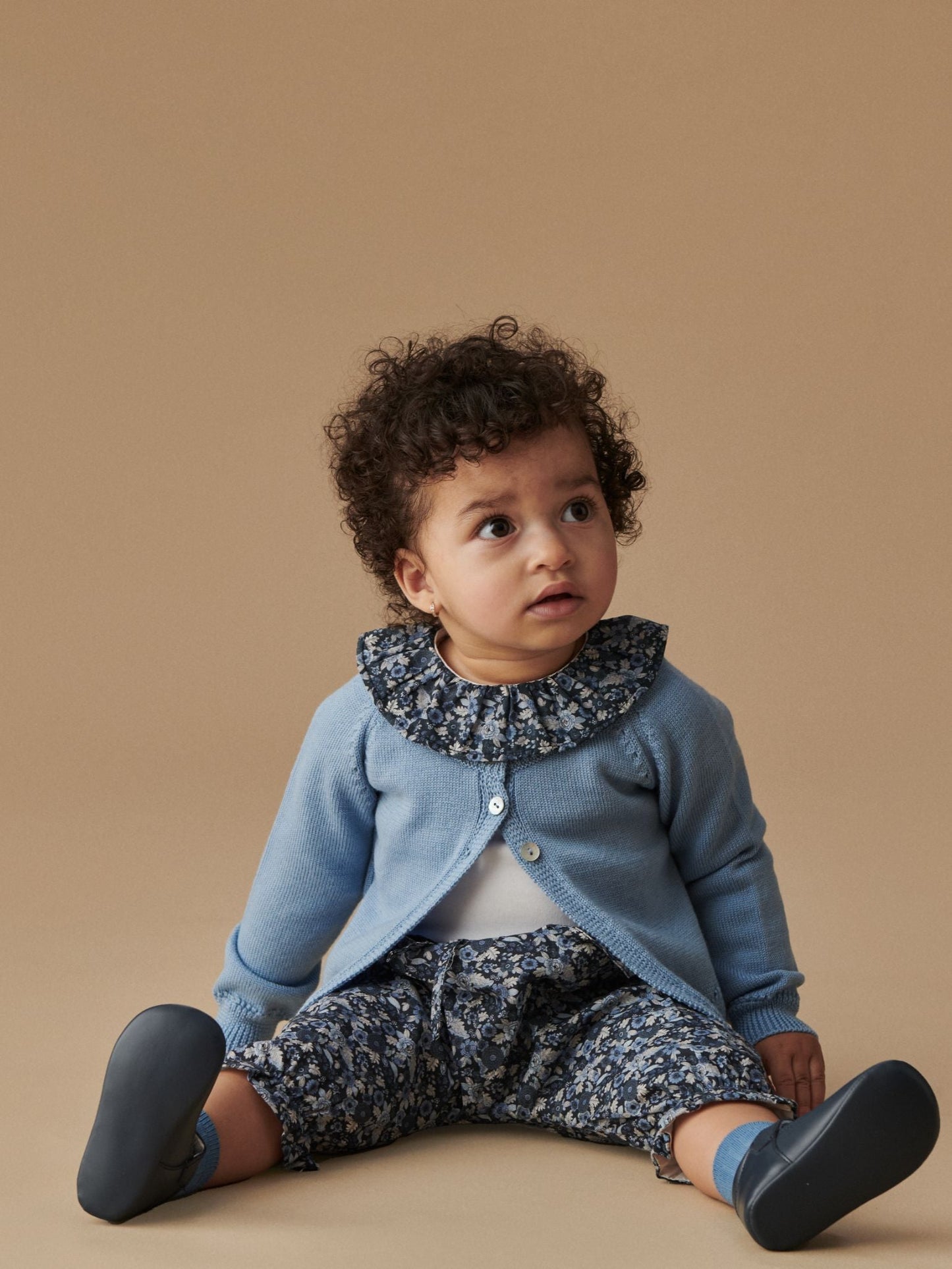 Navy Floral Tula Baby Girl Bodysuit