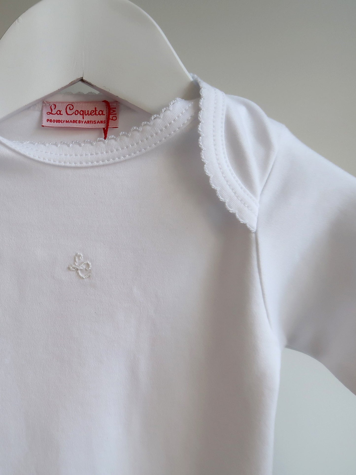 White Lonza Baby Bodysuit